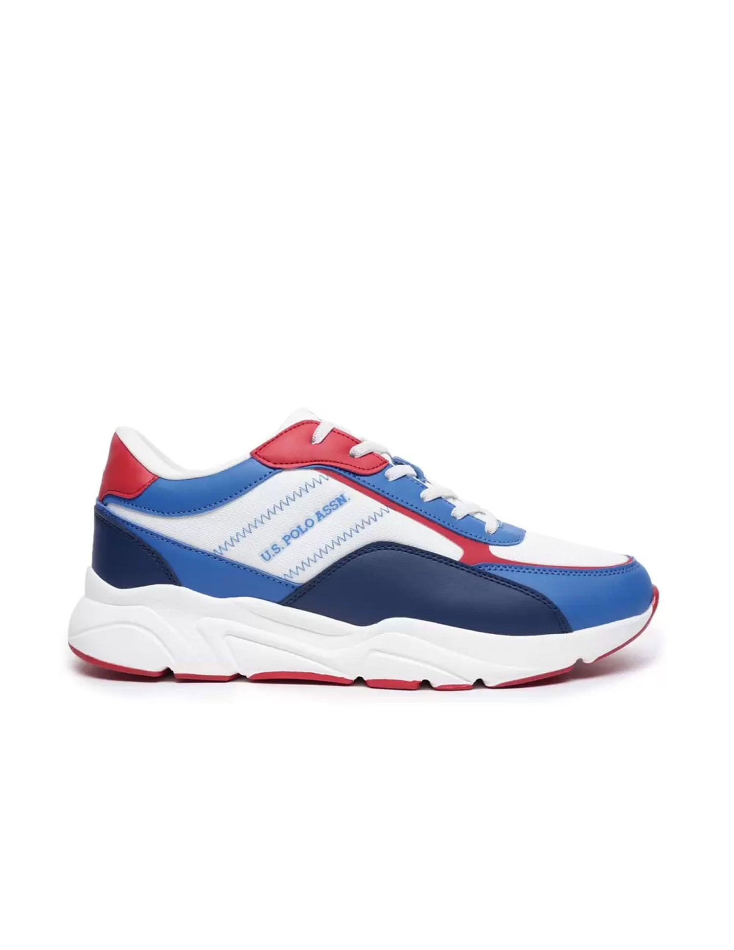 Men Colour Block Gyda Active Sneakers Off White - U.S. Polo Assn. India | Large
