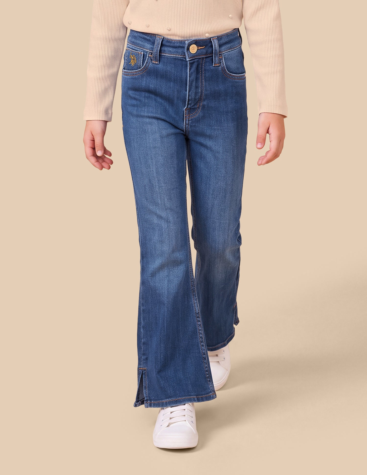 Bootcut Fit Blue Jeans Blue - U.S. Polo Assn. India | Large