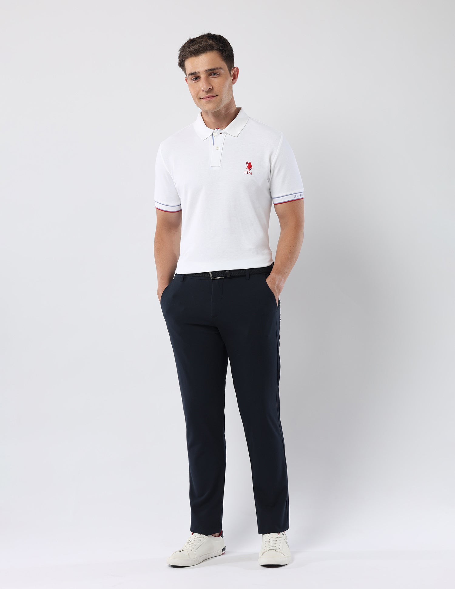 Pure Cotton 135 Anniversary Polo Shirt White - U.S. Polo Assn. India | Large