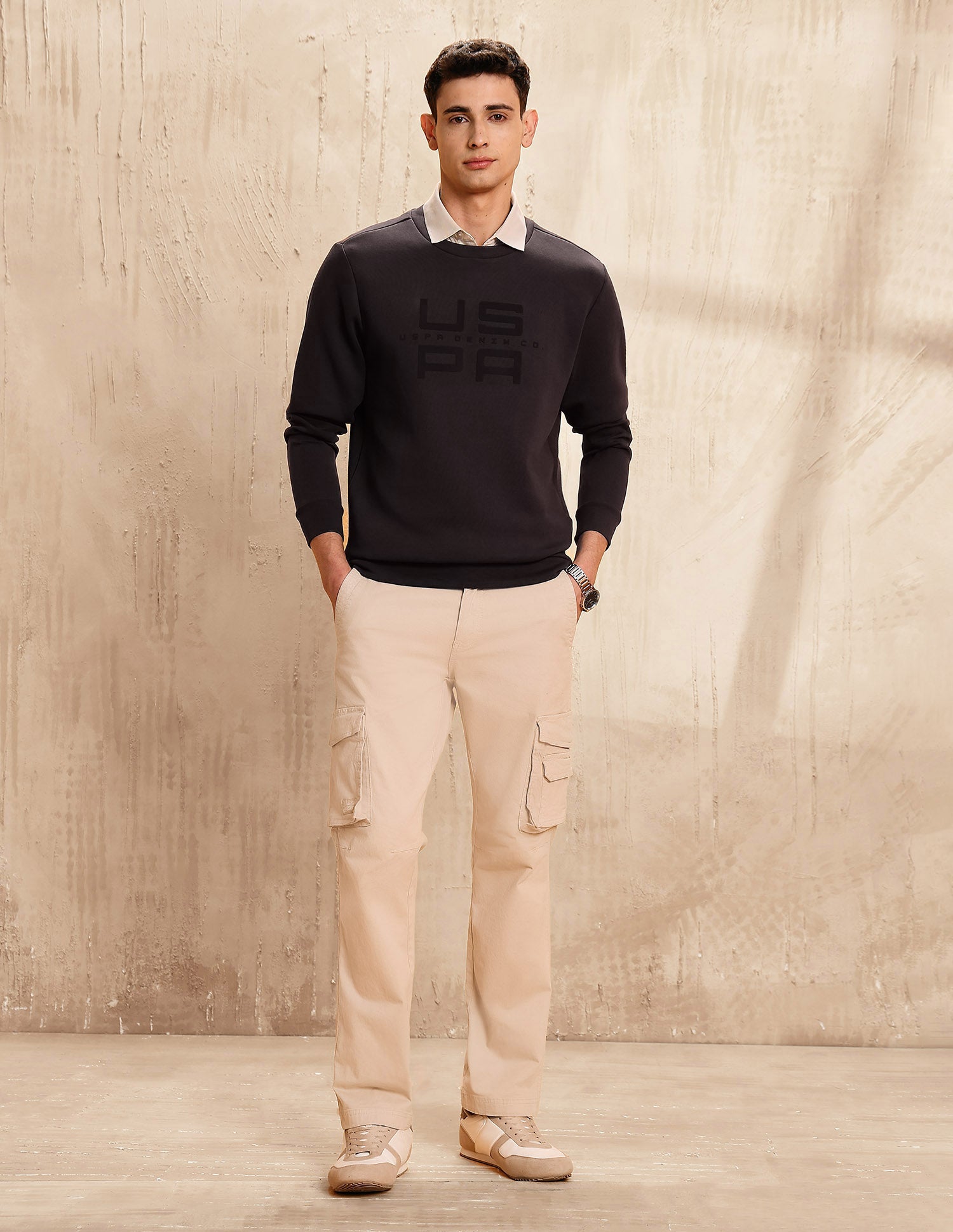 Legend Of Horseshoe Regular Fit Sweatshirt Dark Brown - U.S. POLO ASSN. | Large