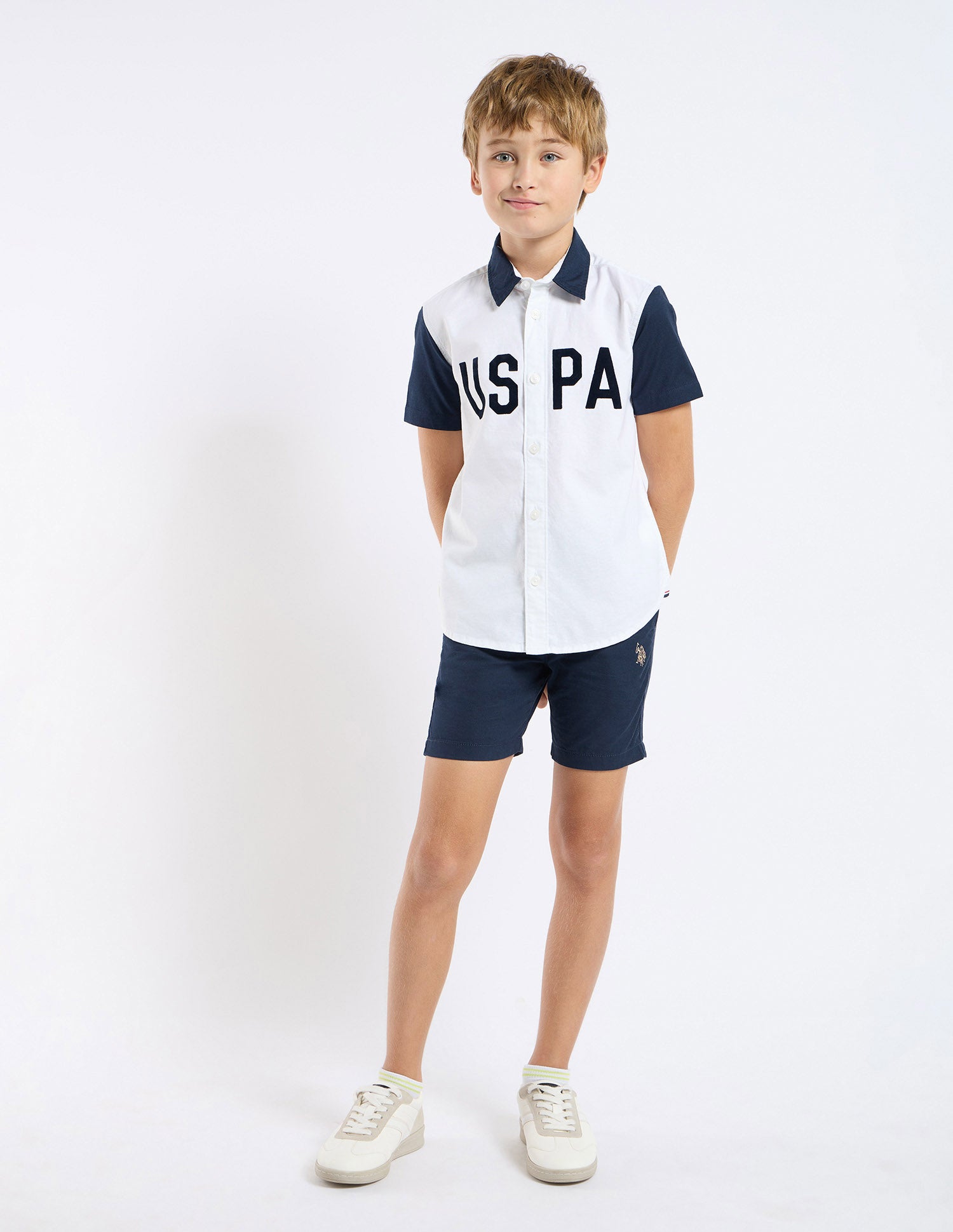 Boys Oxford Regular Fit Shirt White - U.S. POLO ASSN. | Large
