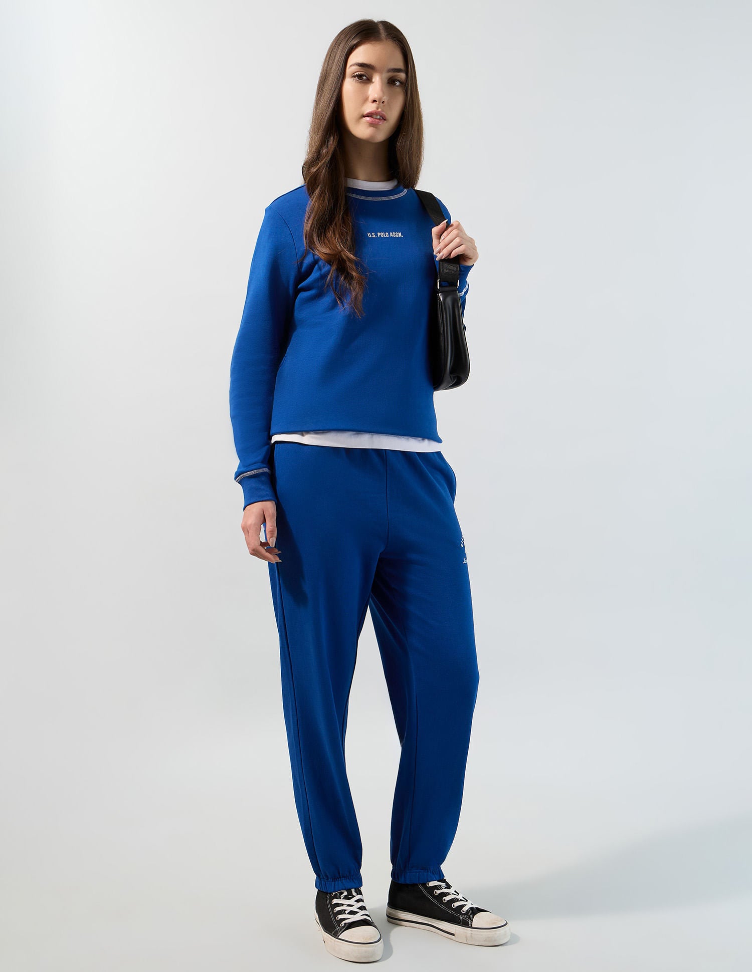 Regular Fit Solid Sweatshirt Bright Blue - U.S. POLO ASSN. | Large