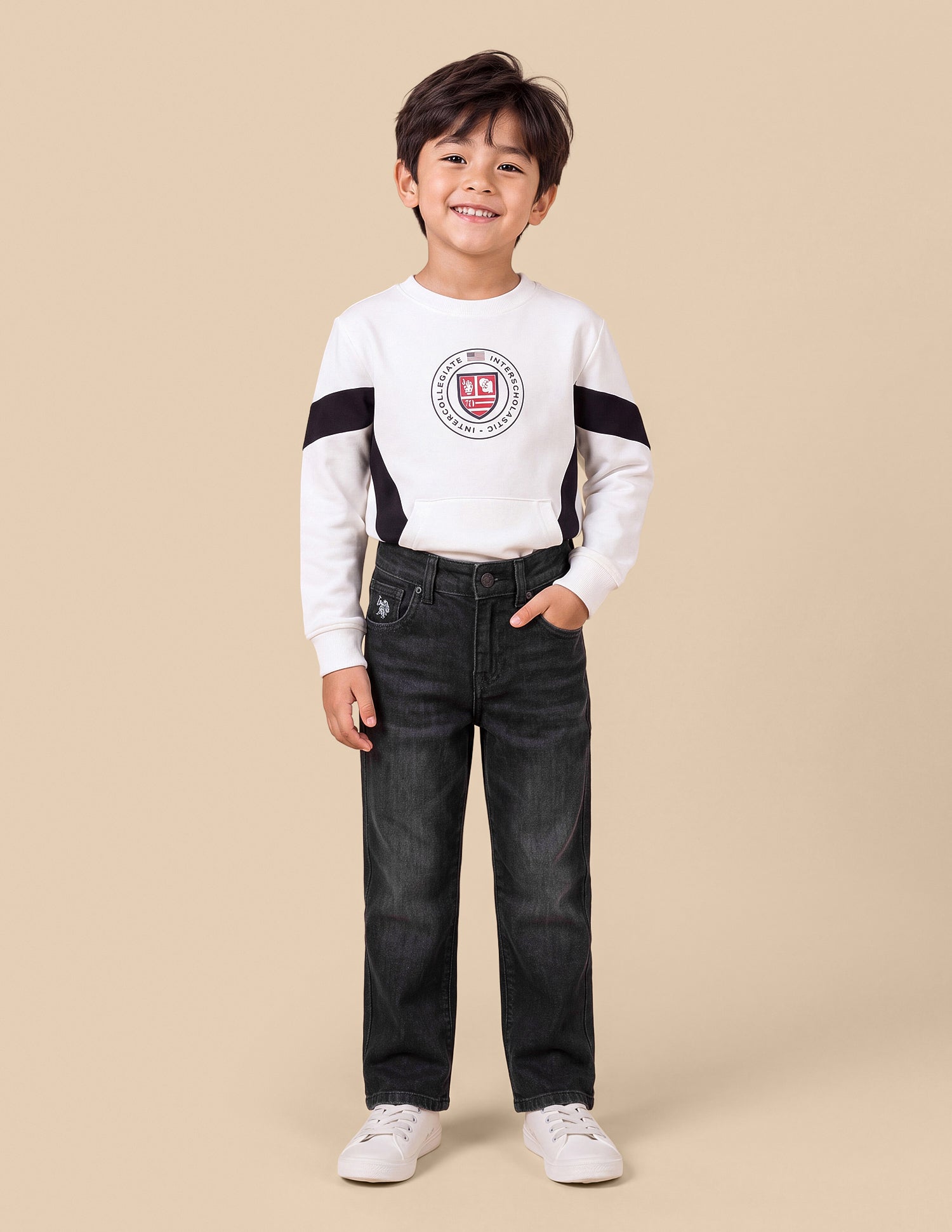 Connor Bootcut Black Jeans Black - U.S. Polo Assn. India | Large