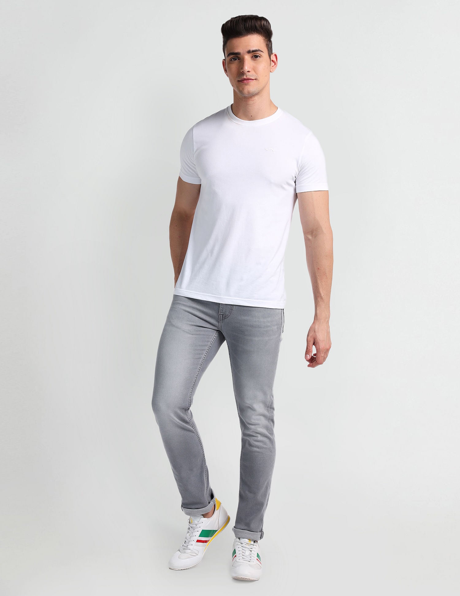 Regallo Skinny Fit Grey Jeans Grey - U.S. Polo Assn. India | Large