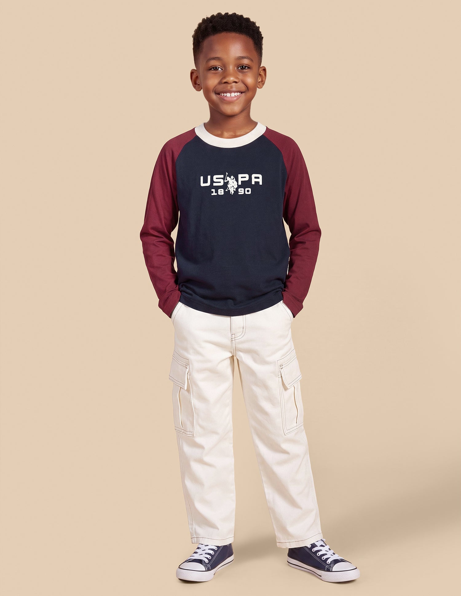 Brand Printed Regular Fit T-Shirt Navy - U.S. Polo Assn. India | Large