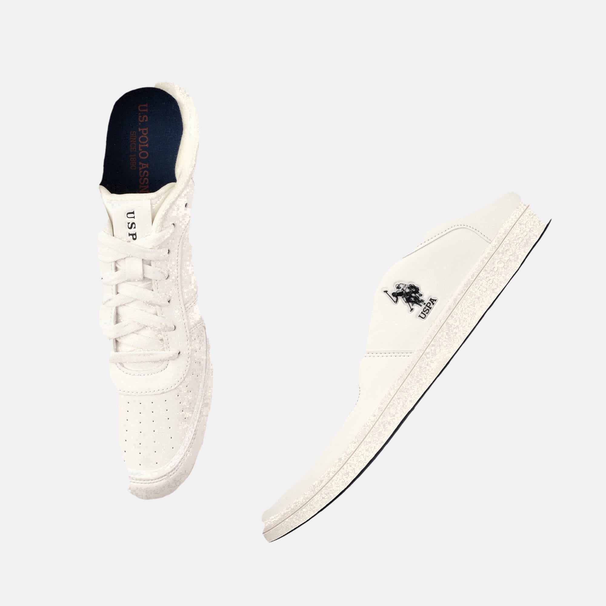 Men Solid Rein 3.0 Sneakers Off White - U.S. Polo Assn. India | Large