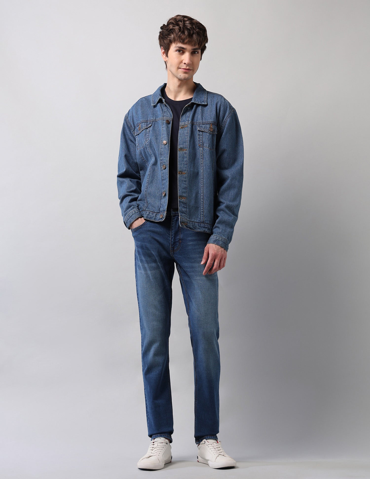 Brandon Slim Tapered Fit Blue Jeans Blue - U.S. POLO ASSN. | Large