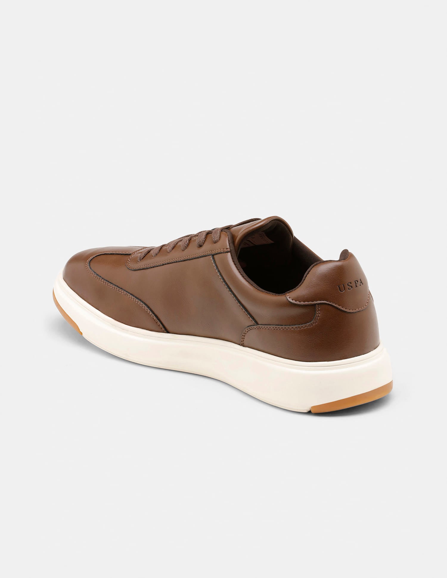 Round Toe Lace Ups Como 2.0 Sneakers Dark Brown - U.S. Polo Assn. India | Large