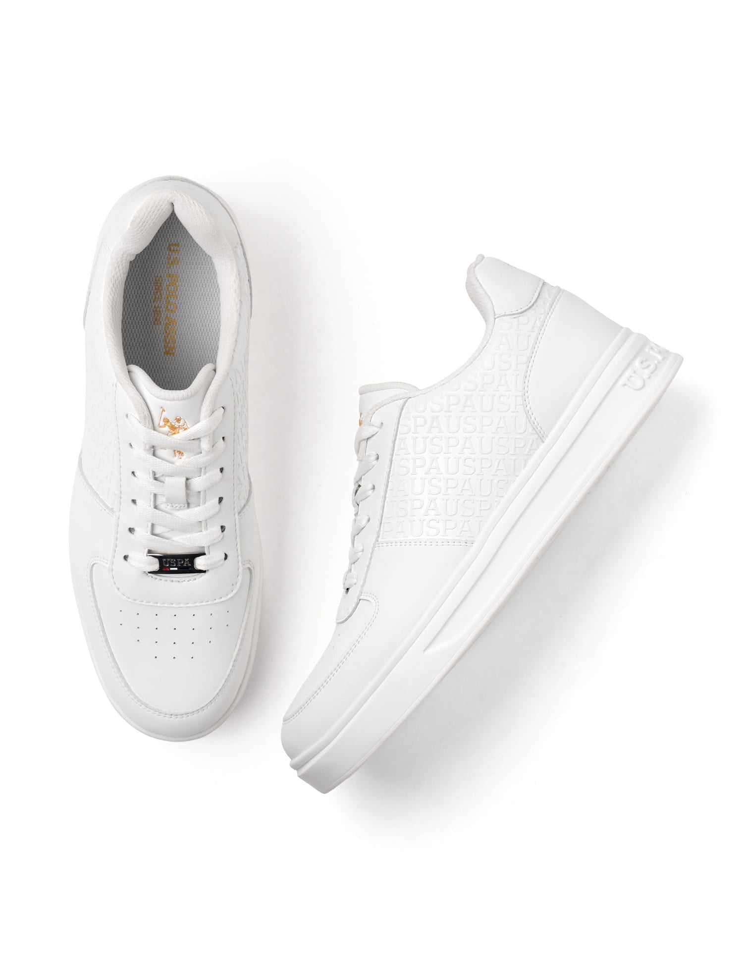 Men Jamen Solid Sneaker White - U.S. Polo Assn. India | Large