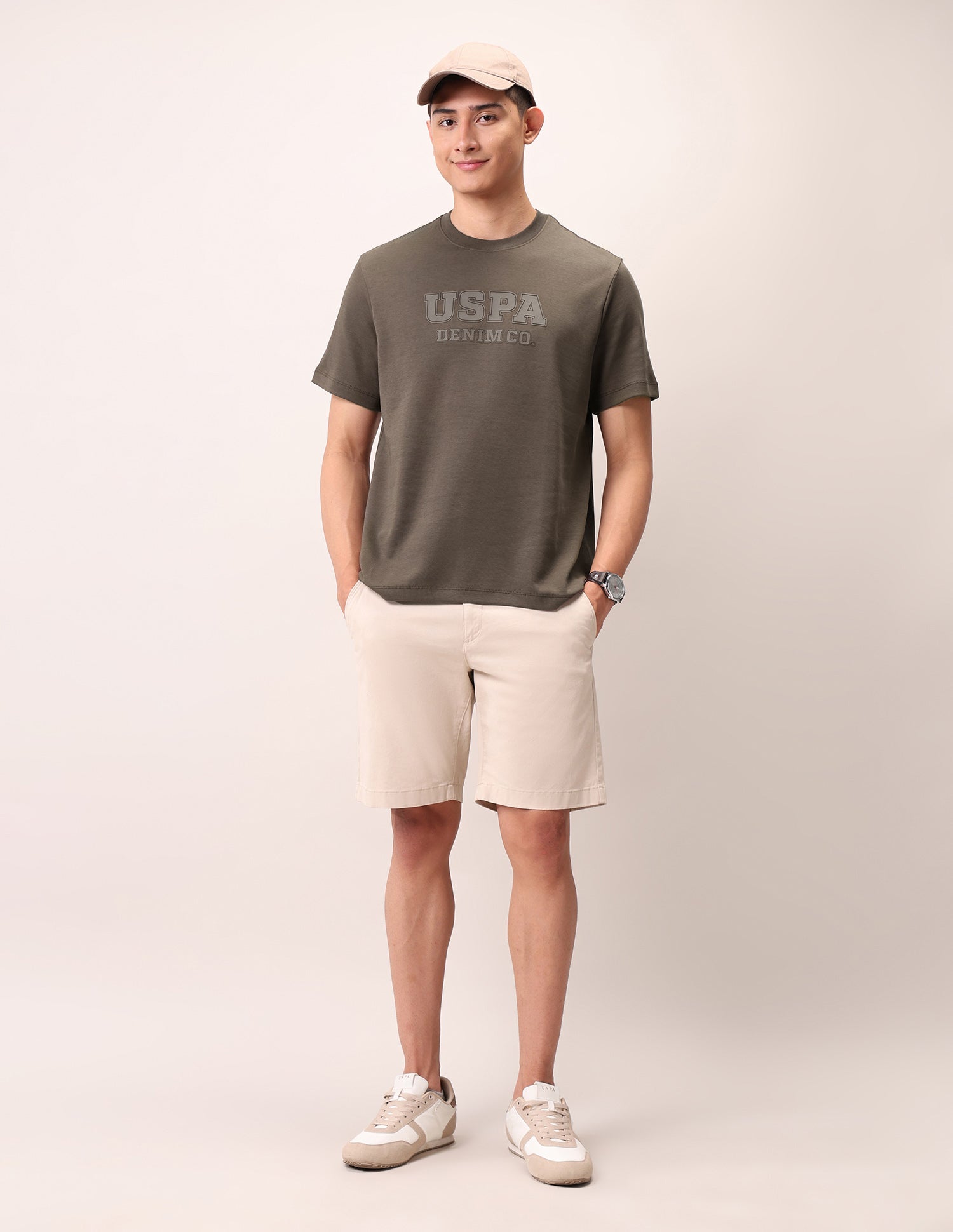 Relaxed Fit Outdoor T-Shirt Dark Brown - U.S. Polo Assn. India | Large