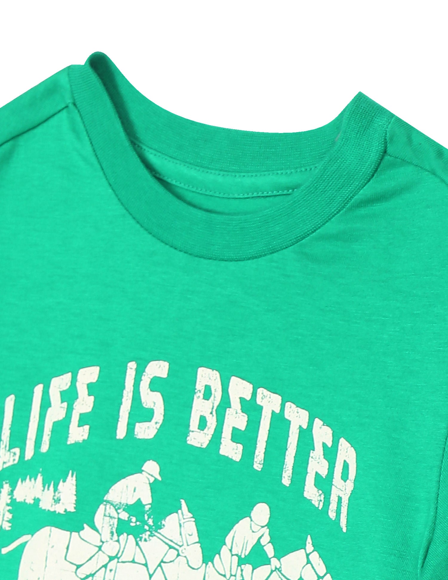 Boys Green Crew Neck Graphic Print T-Shirt Green - U.S. POLO ASSN. | Large