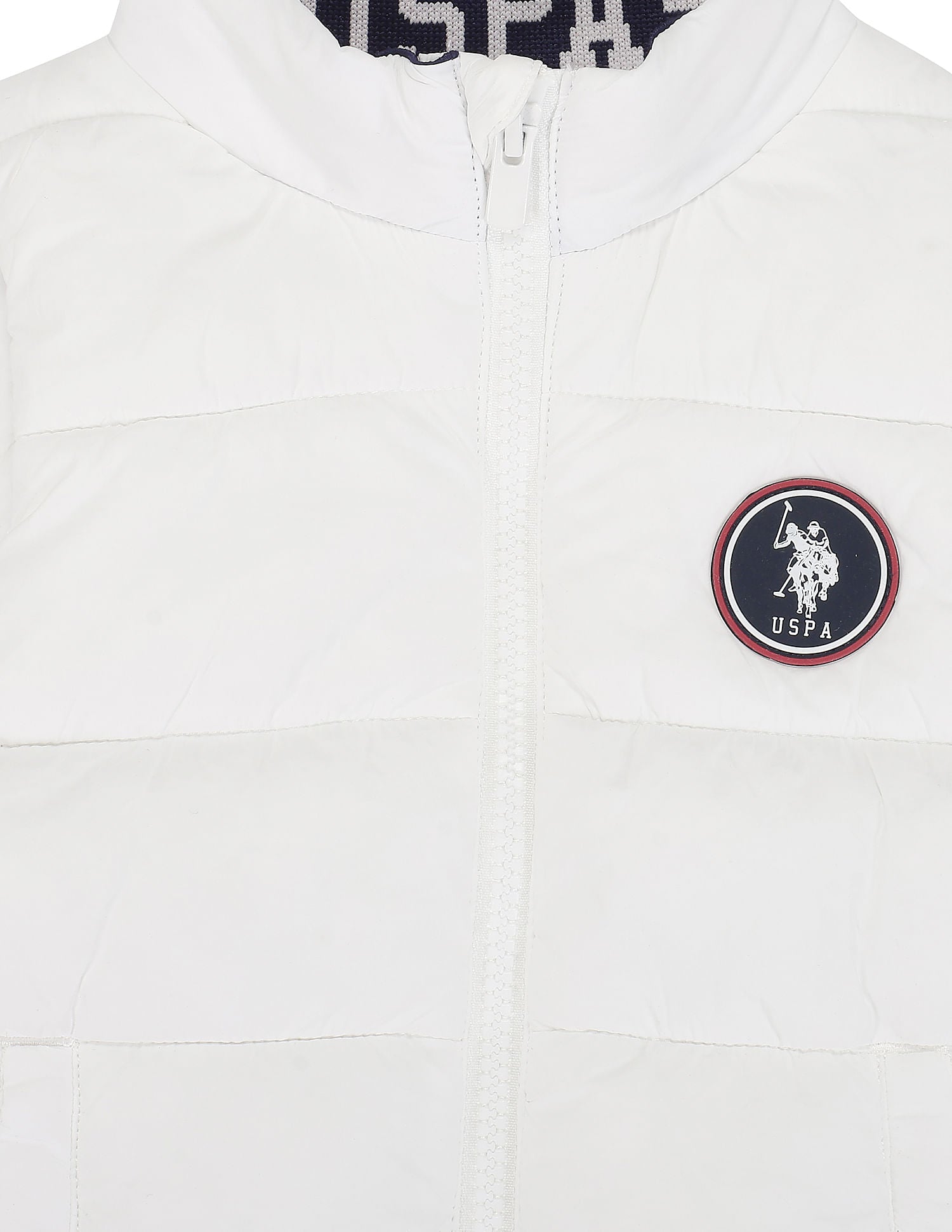 Boys Sleeveless Quilted Jacket White - U.S. POLO ASSN. | Large