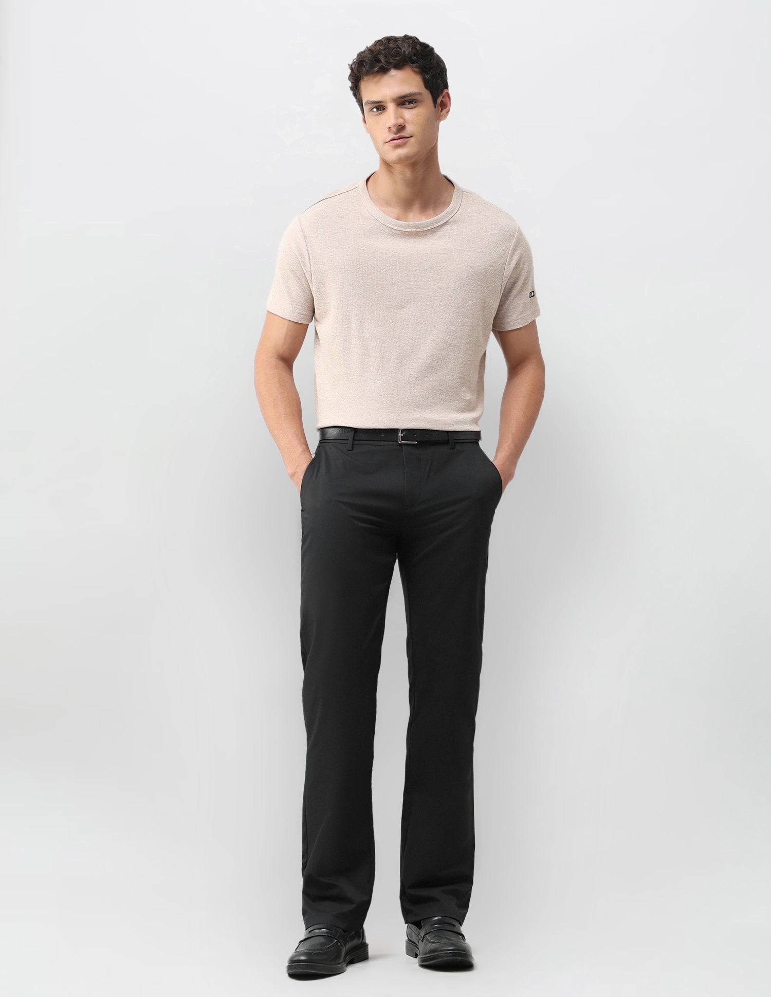 Mid Rise Riley Straight Fit Trousers Black - U.S. Polo Assn. India | Large