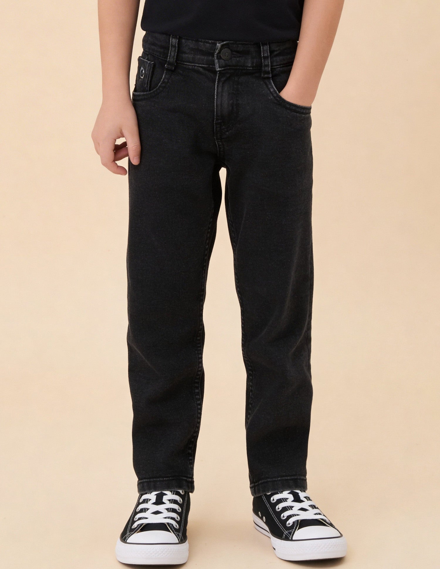 Mid Rise Relaxed Fit Jeans Black - U.S. Polo Assn. India | Large