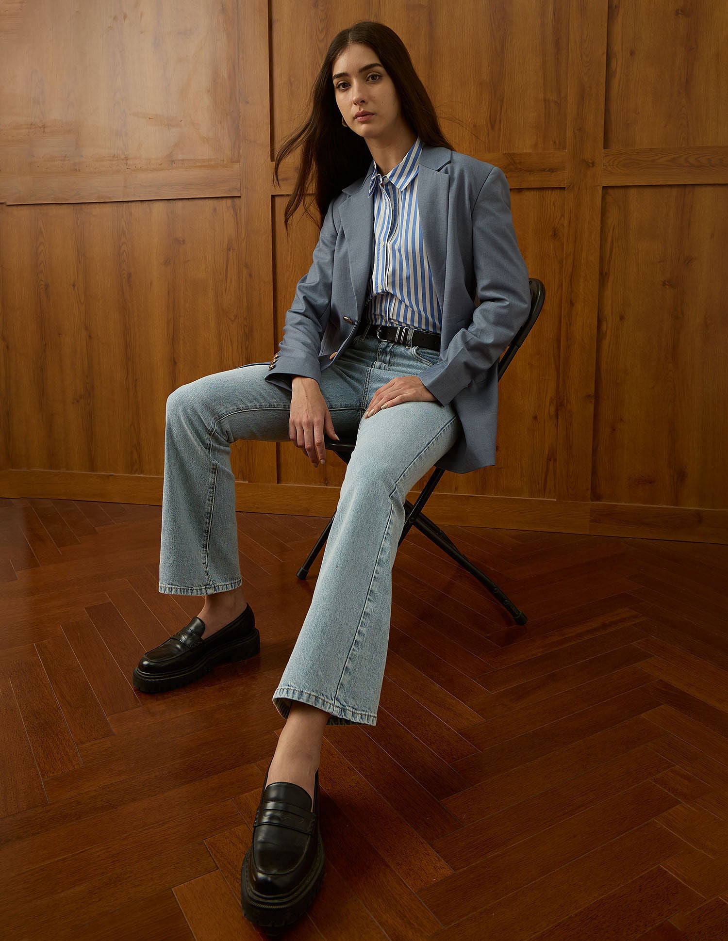 High Rise Bootcut Jeans Light Blue Tint - U.S. POLO ASSN. | Large