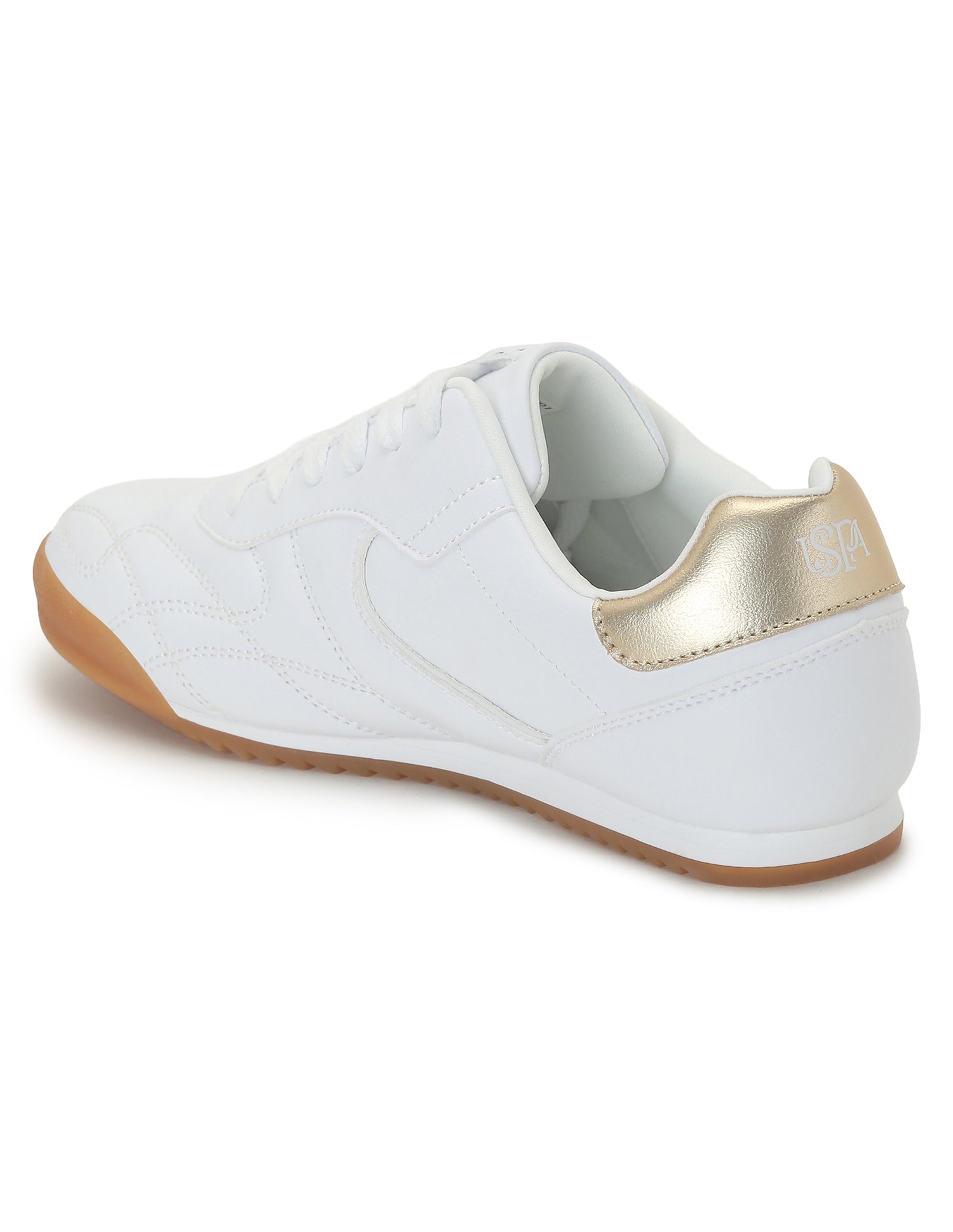 U.S. Polo Assn. Women Bruna Round Toe Casual Sneakers White - U.S. POLO ASSN. | Large