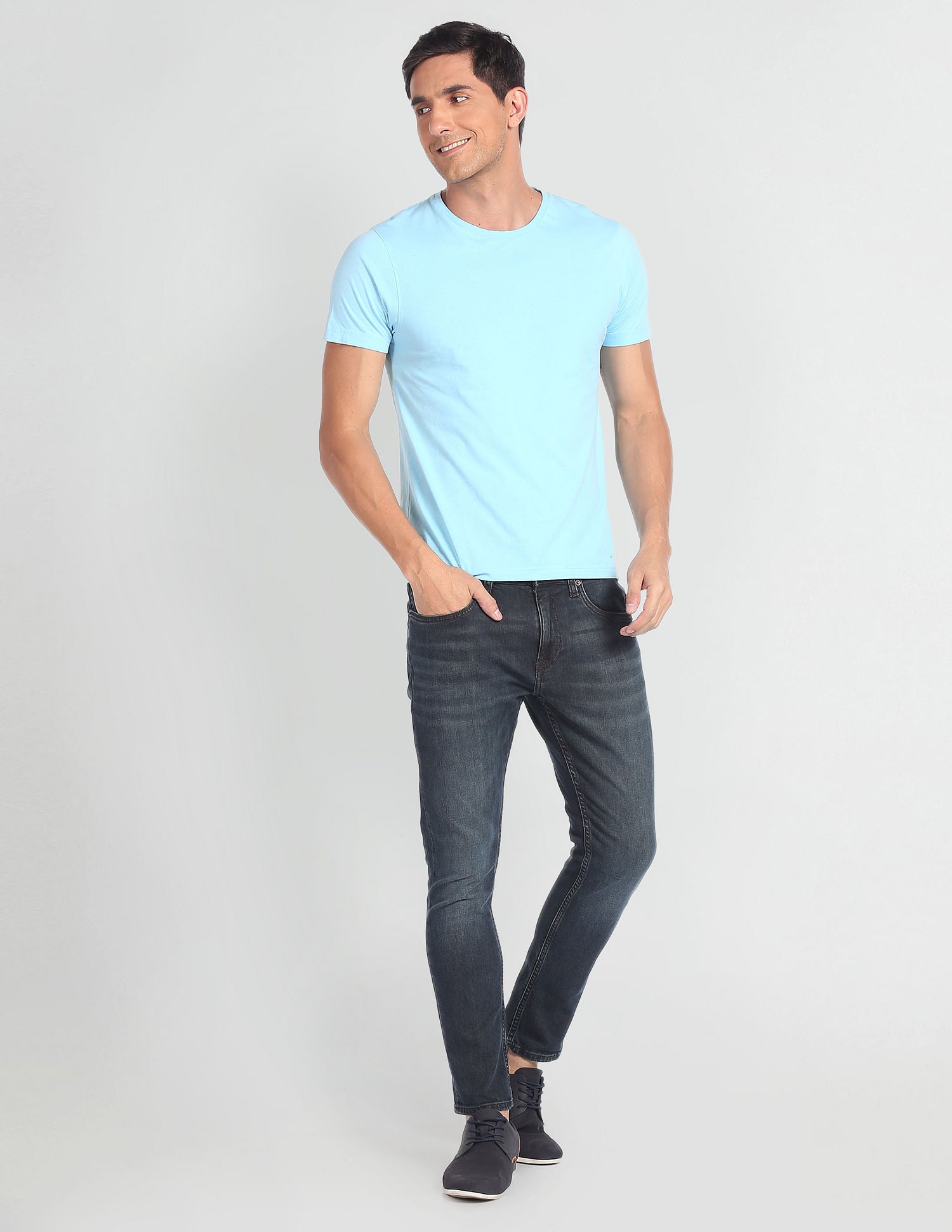 Henry Cropped Fit Mid Rise Jeans Dark Blue - U.S. Polo Assn. India | Large