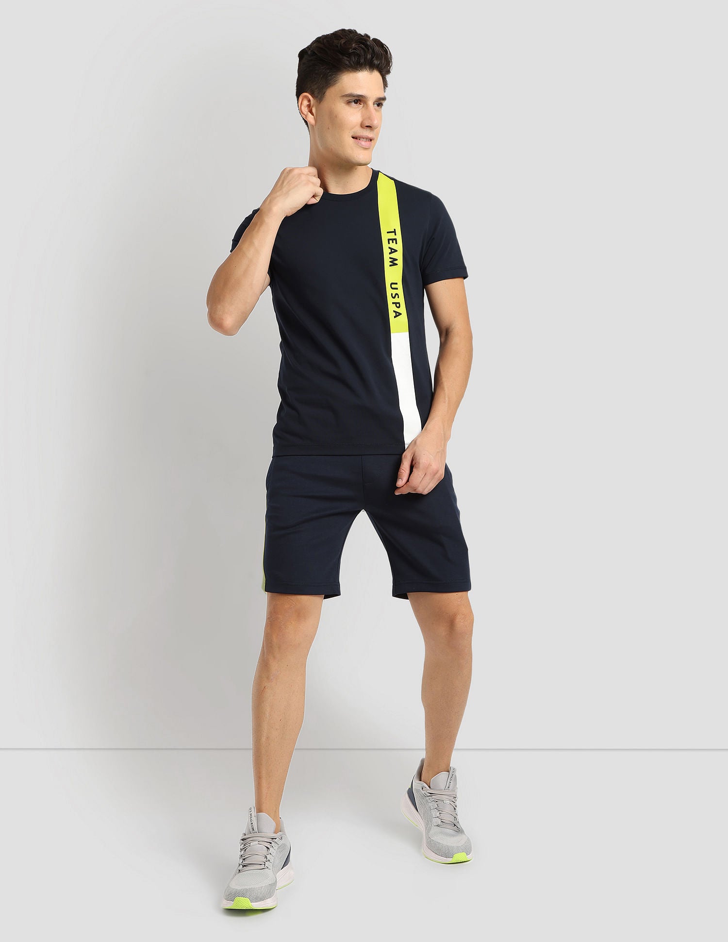 Brand Stripe Training T-Shirt Navy - U.S. POLO ASSN. | Large