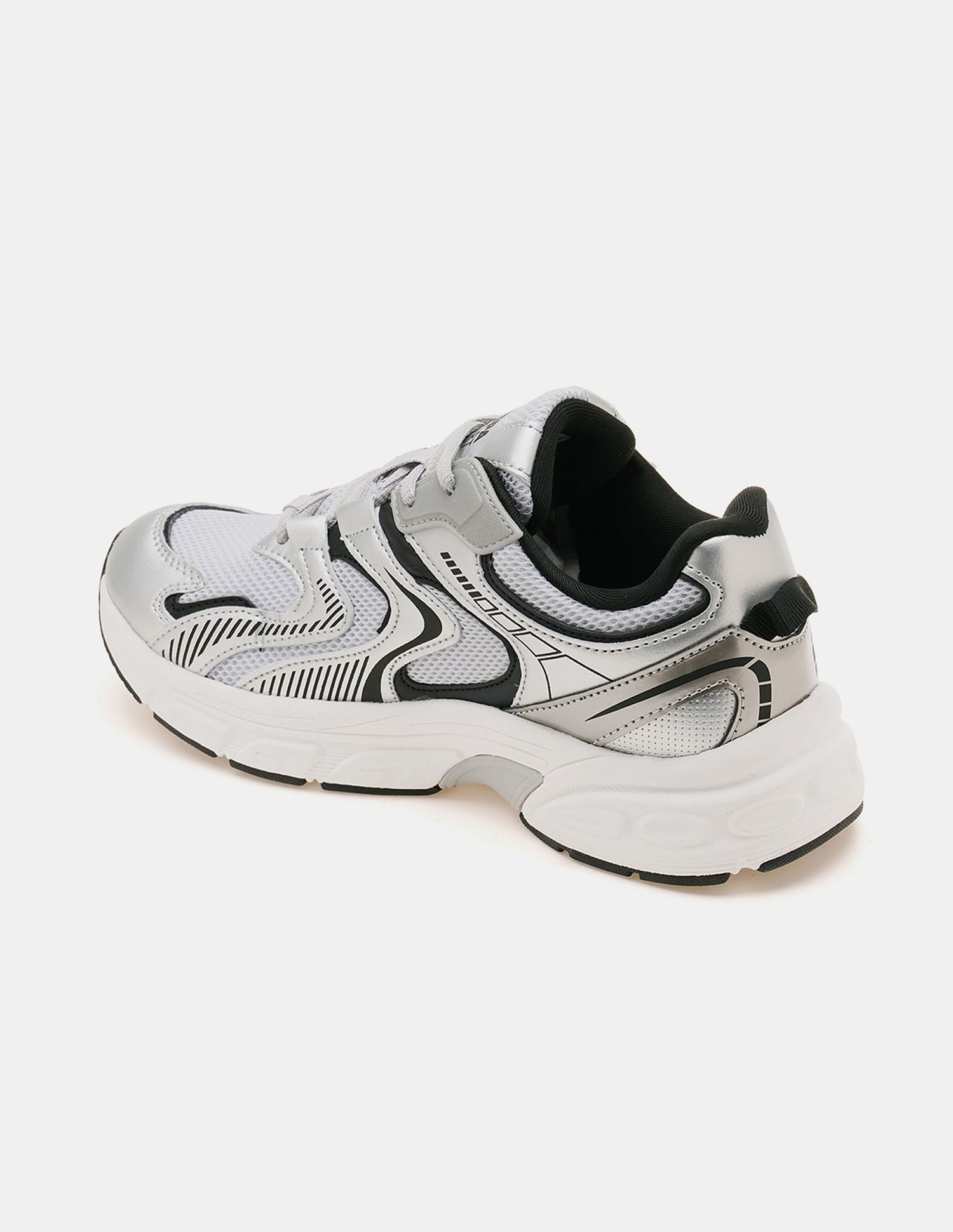 Women So-Young Colour Blocked Sneakers Silver - U.S. POLO ASSN. | Large