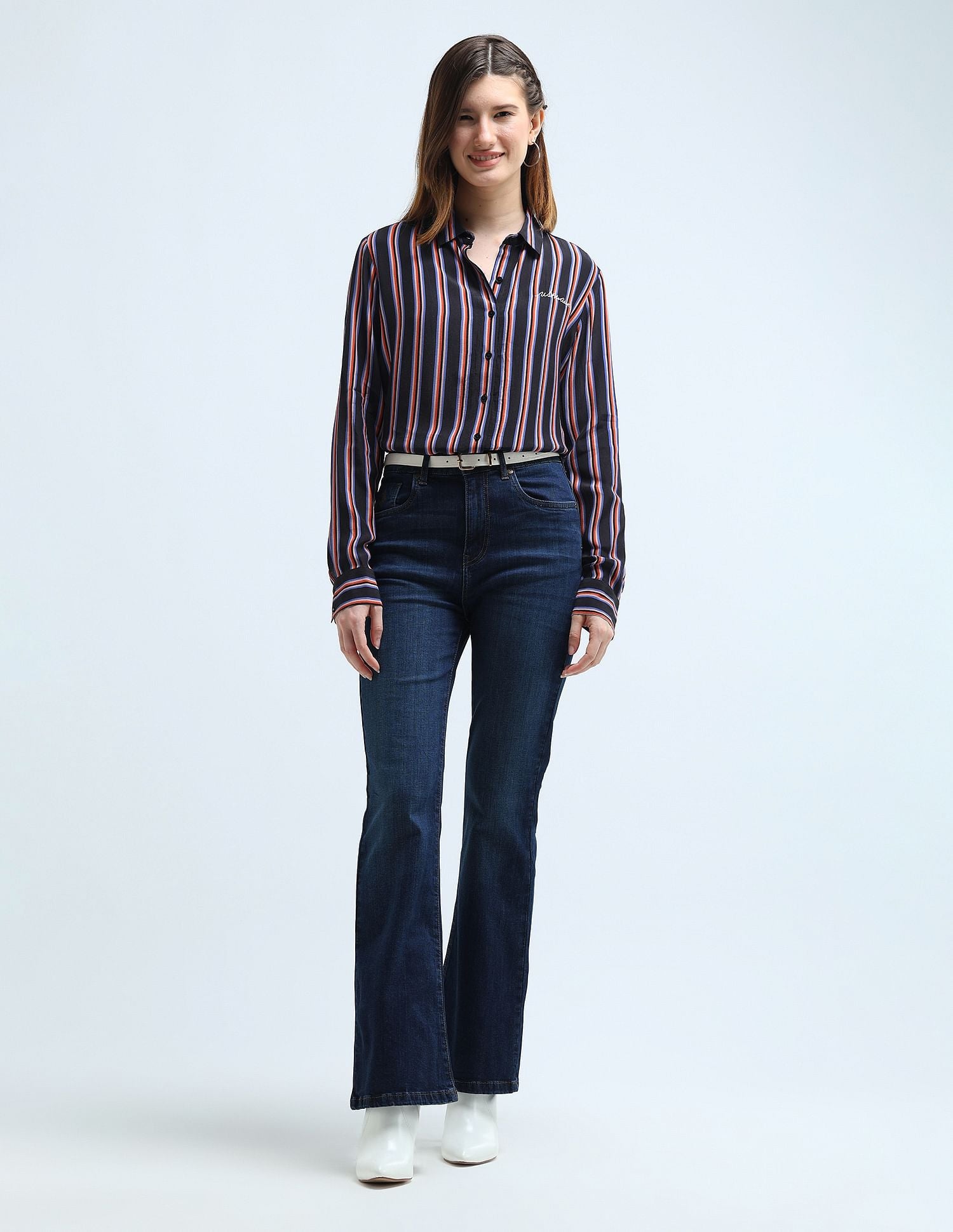 Vertical Stripe Regular Fit Shirt Multicolour - U.S. POLO ASSN. | Large