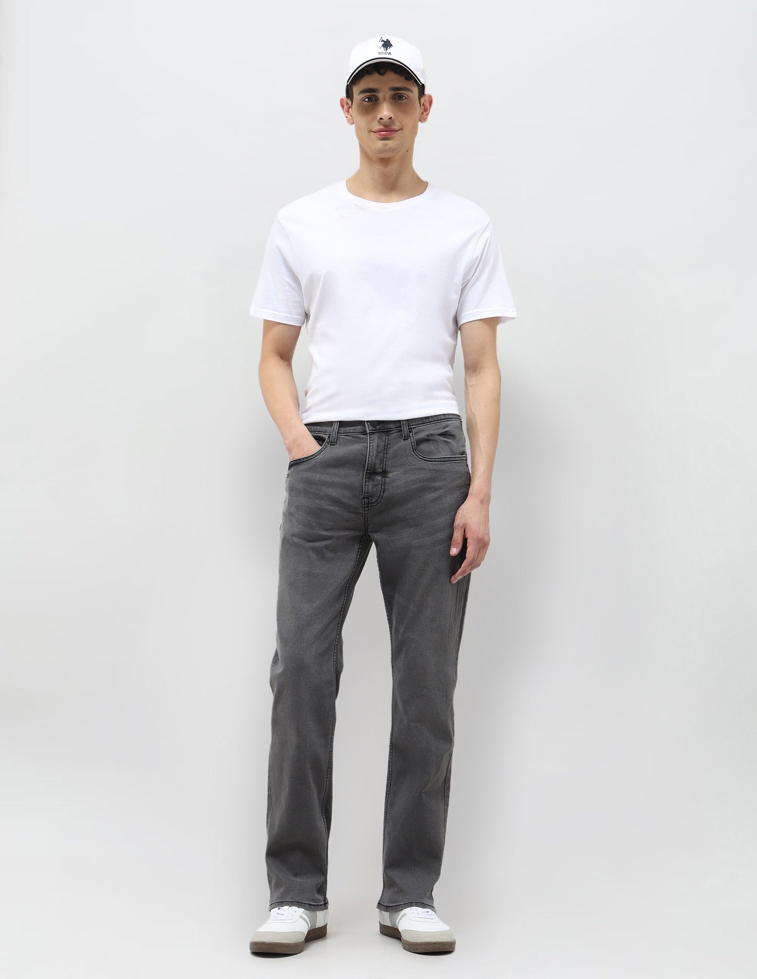 Harold Slim Straight Fit Black Jeans Black - U.S. Polo Assn. India | Large