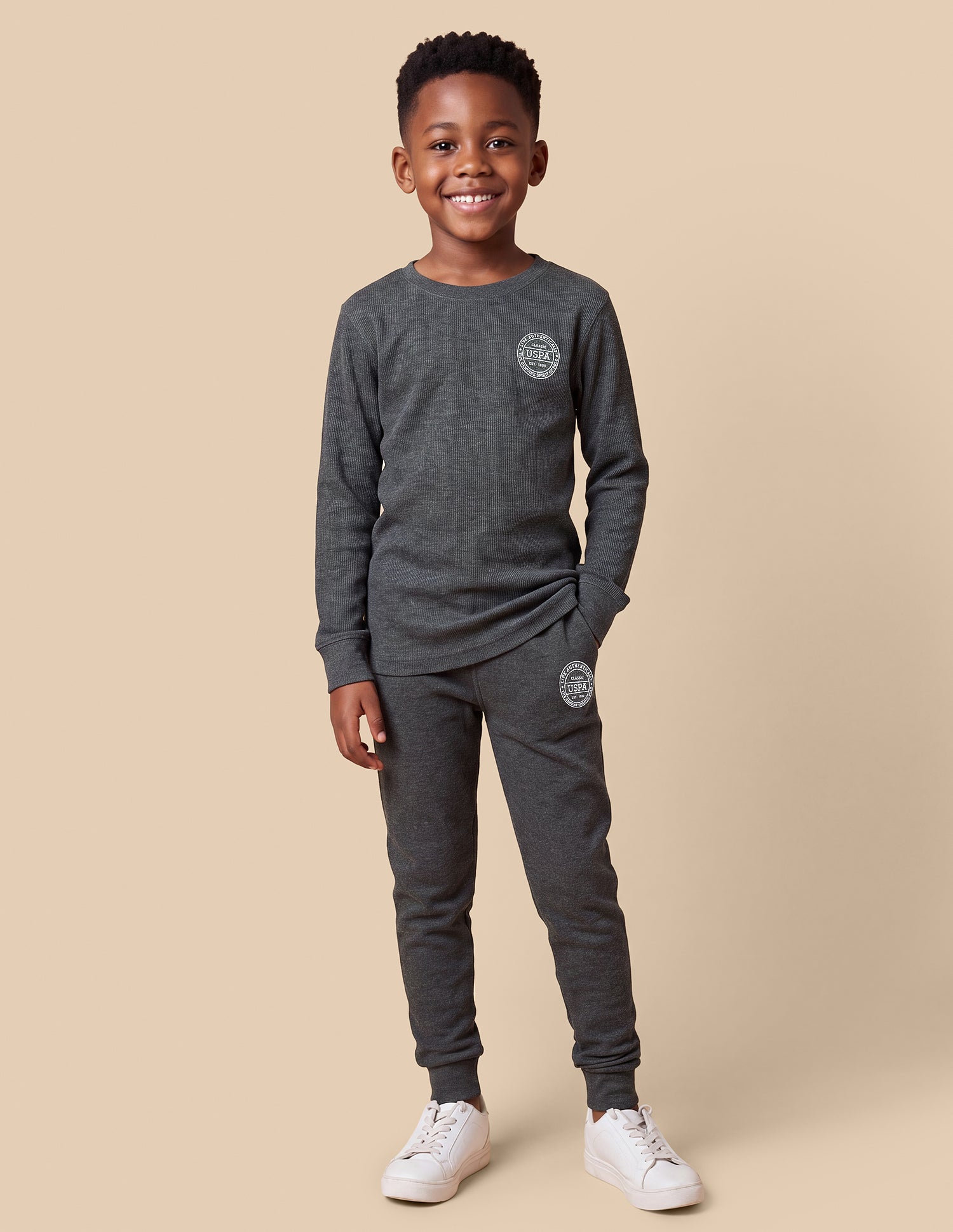 Kid's Thermal set Antra Melange - U.S. Polo Assn. India | Large