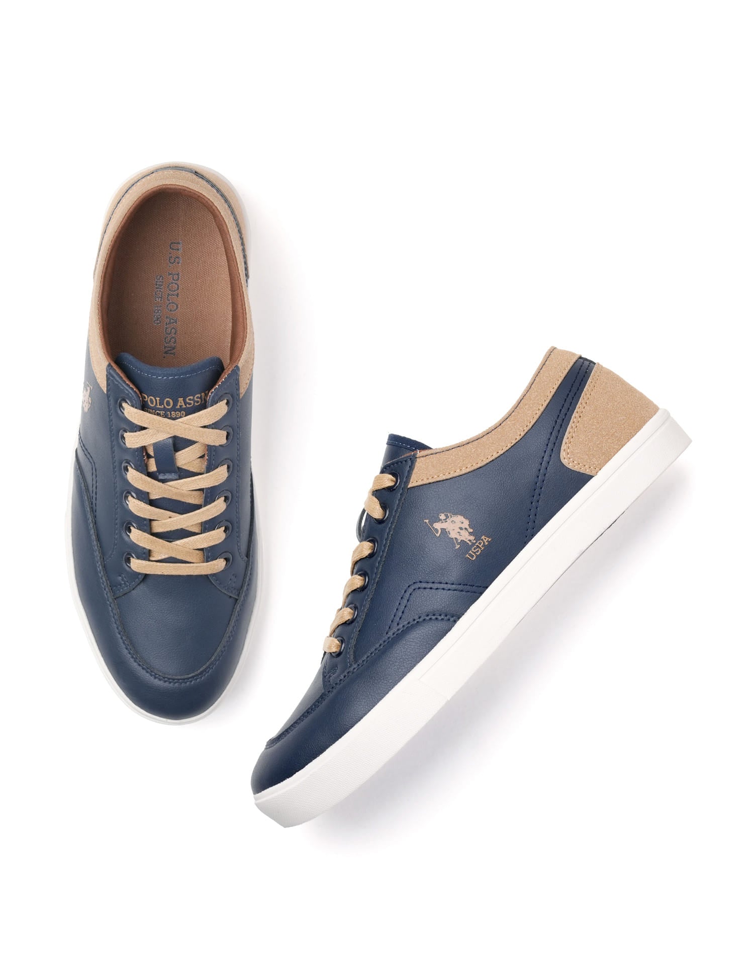 Men Monton 7.0 Colourblocked Sneakers Navy - U.S. Polo Assn. India | Large