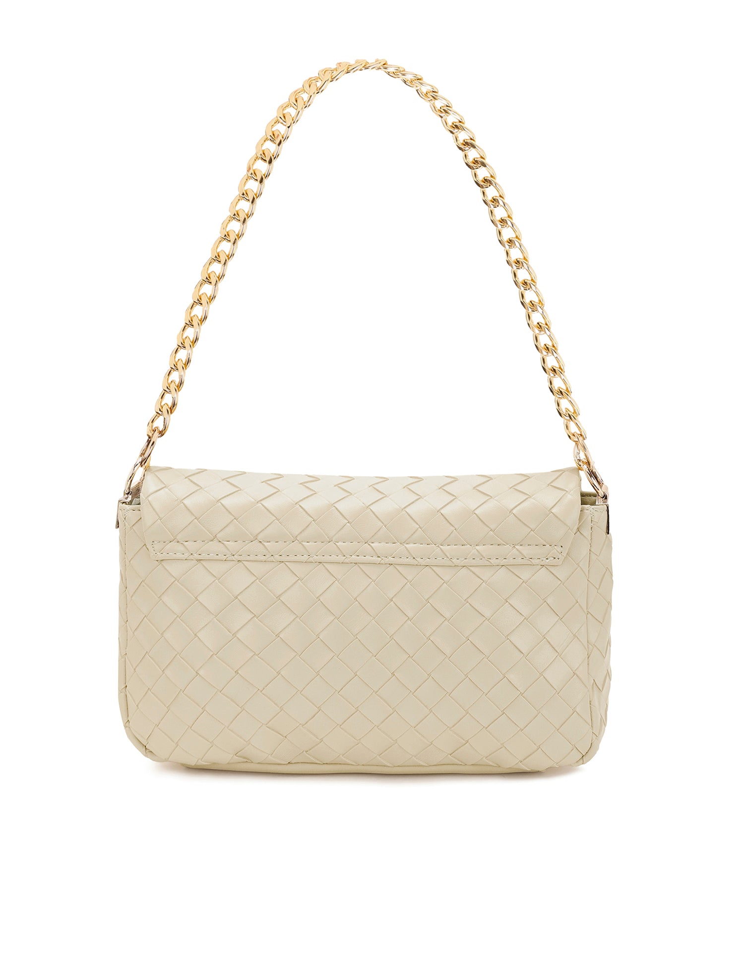 Women Angie Patterned Weave Crossbody Bag Beige - U.S. POLO ASSN. | Large