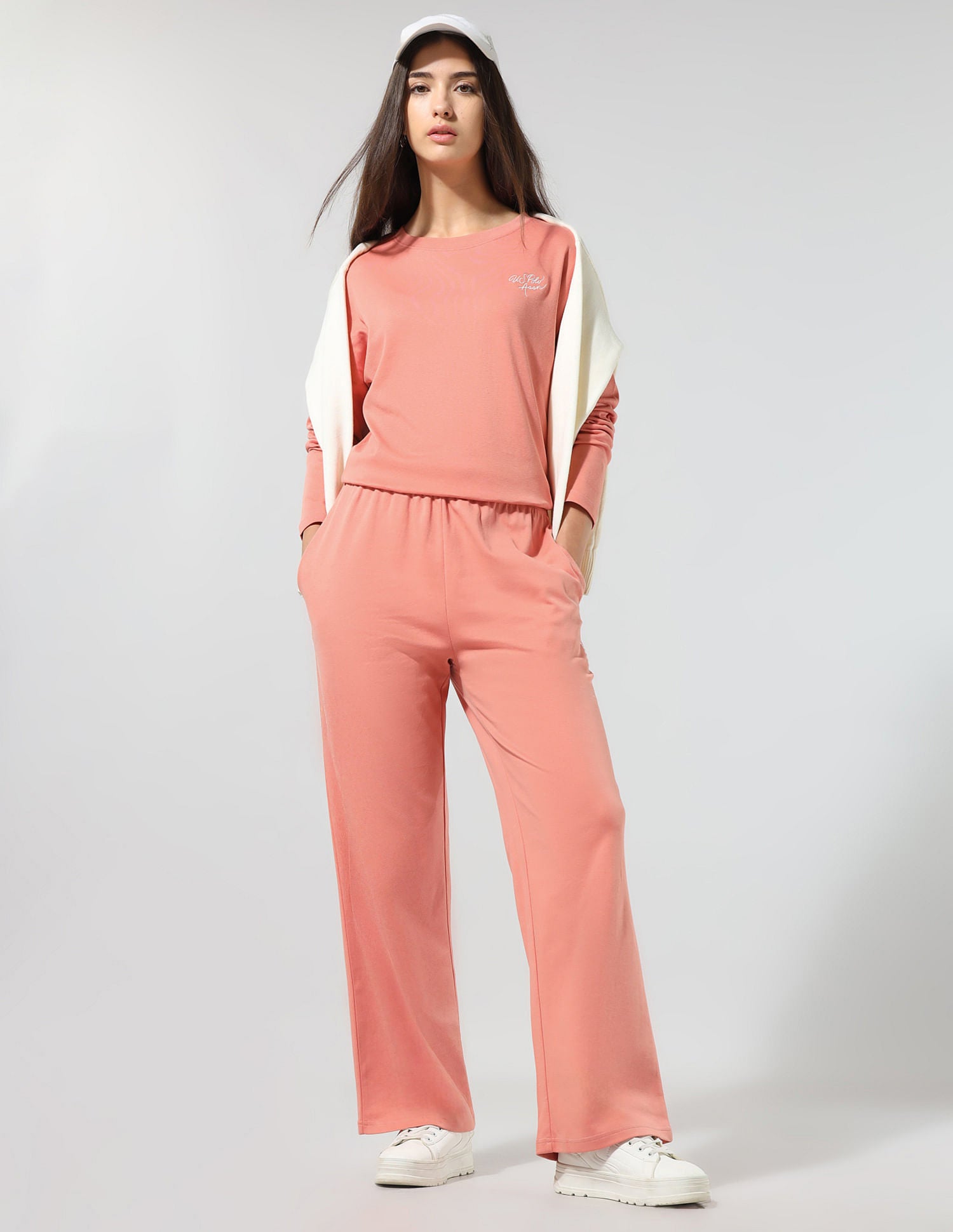 Straight Fit Lounge Trousers Peach - U.S. POLO ASSN. | Large