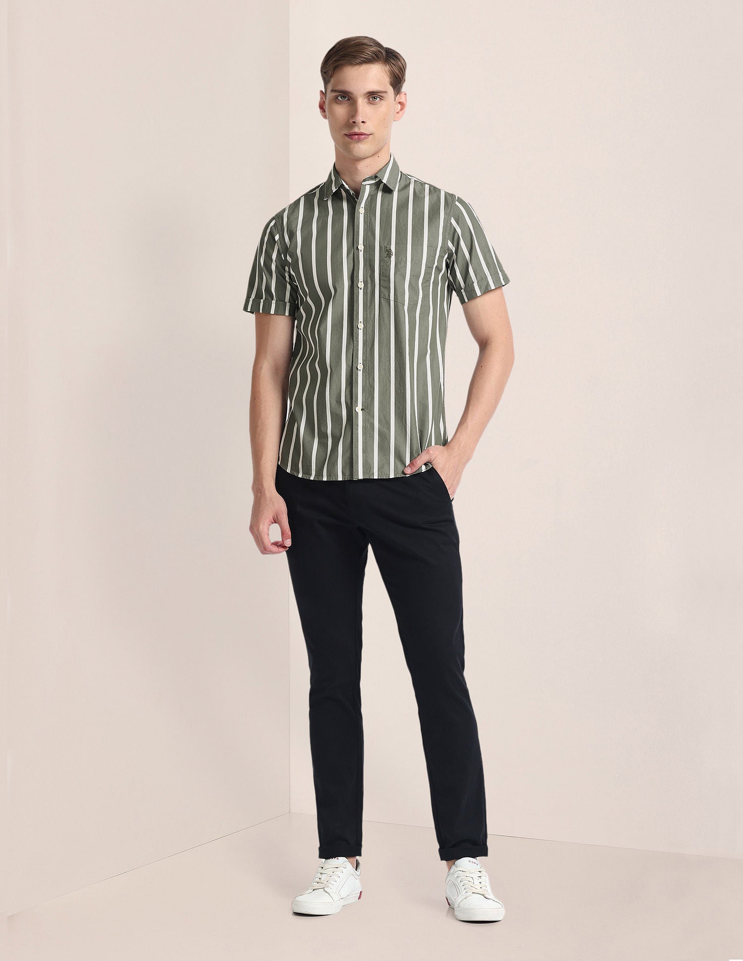 Vertical Stripe Tailored Fit Shirt – U.S. Polo Assn. India