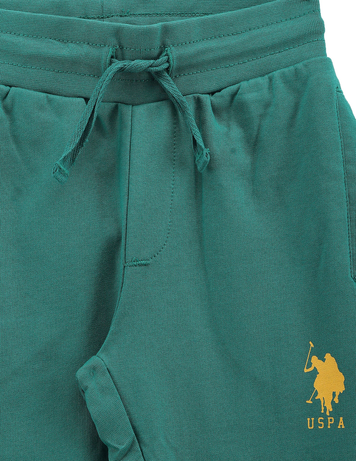 Boys Drawstring Waist Track Pants Green - U.S. POLO ASSN. | Large