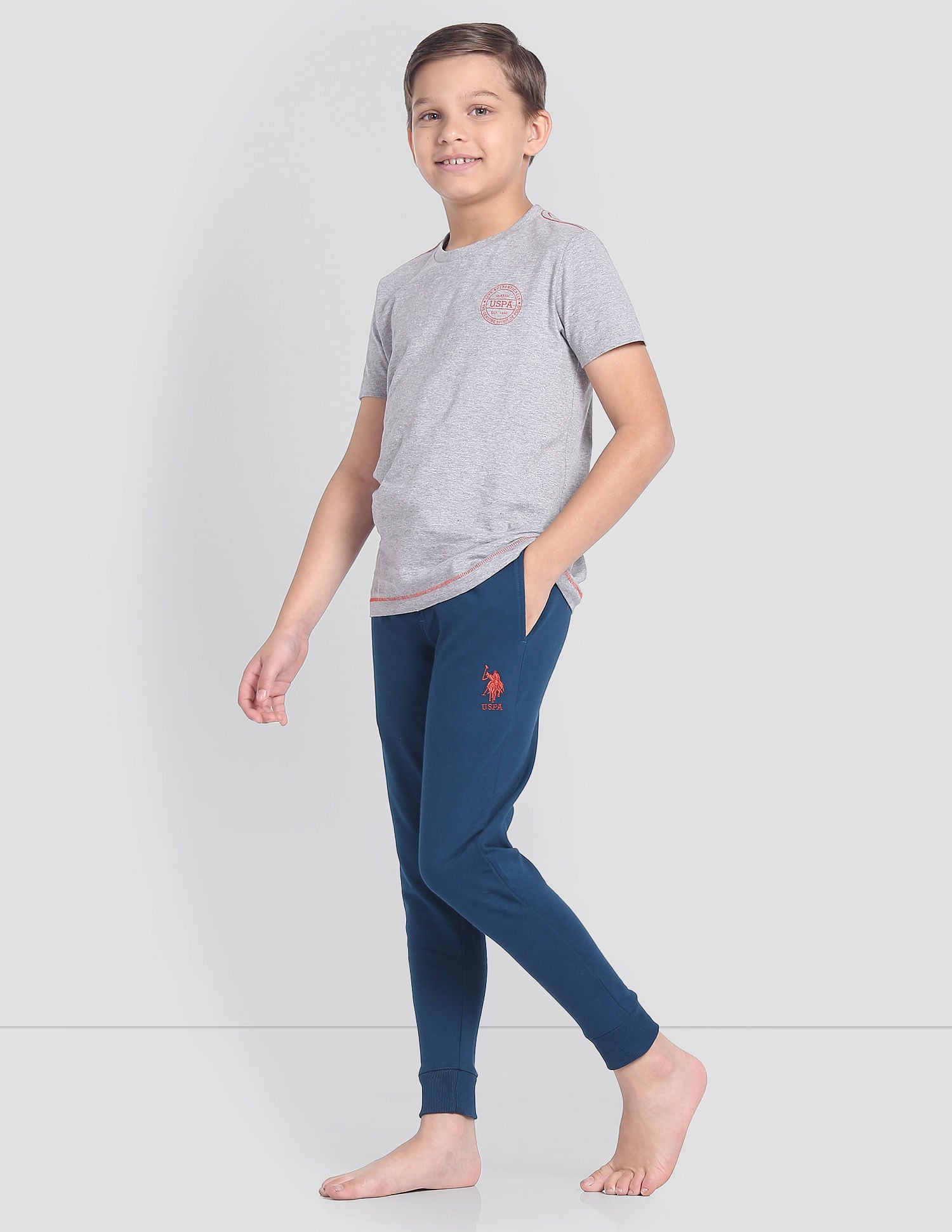 Mid Rise Drawstring Waist OKJ01 Joggers - Pack Of 1 Navy - U.S. POLO ASSN. | Large