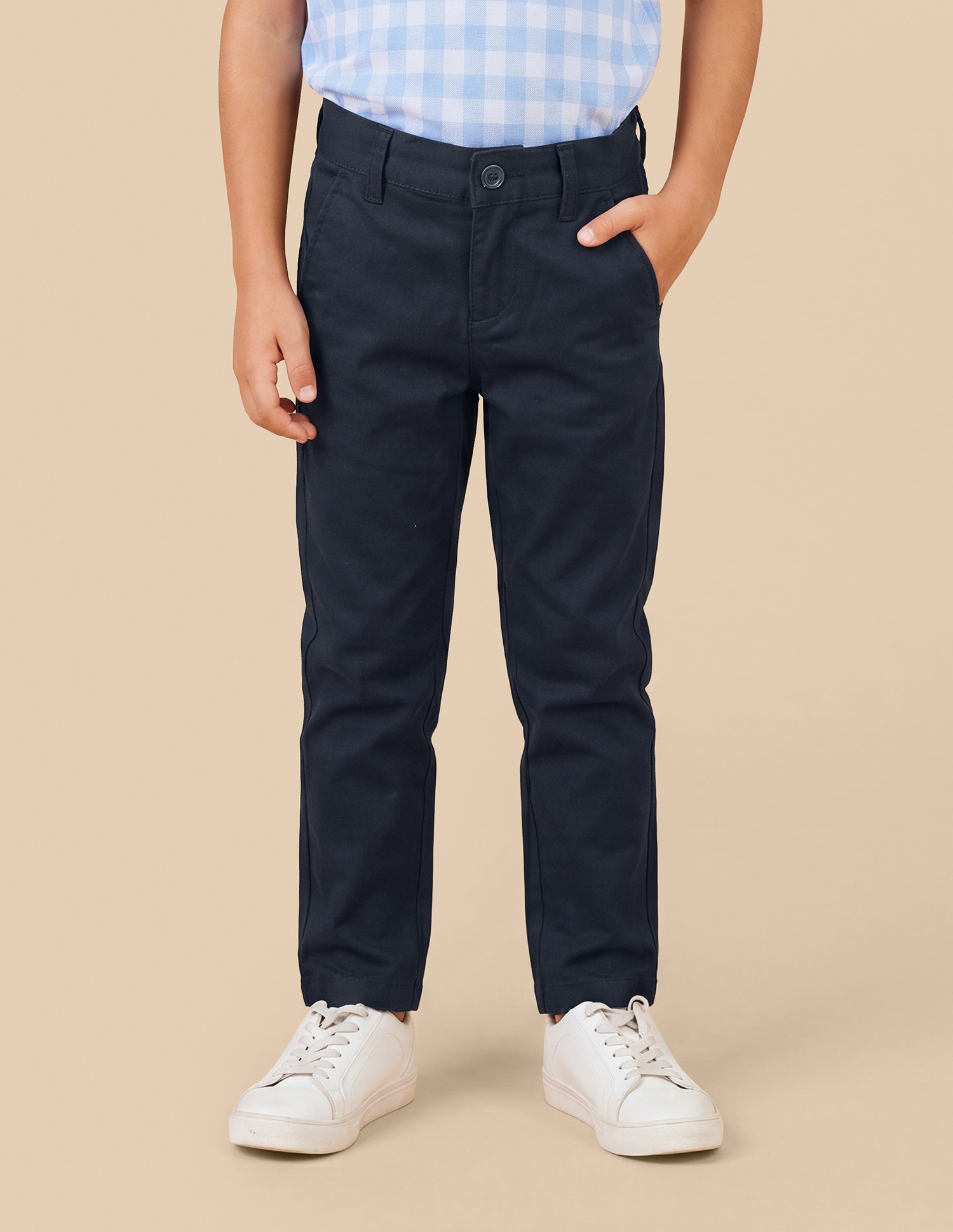 Twill Slim Fit Trousers Navy - U.S. Polo Assn. India | Large