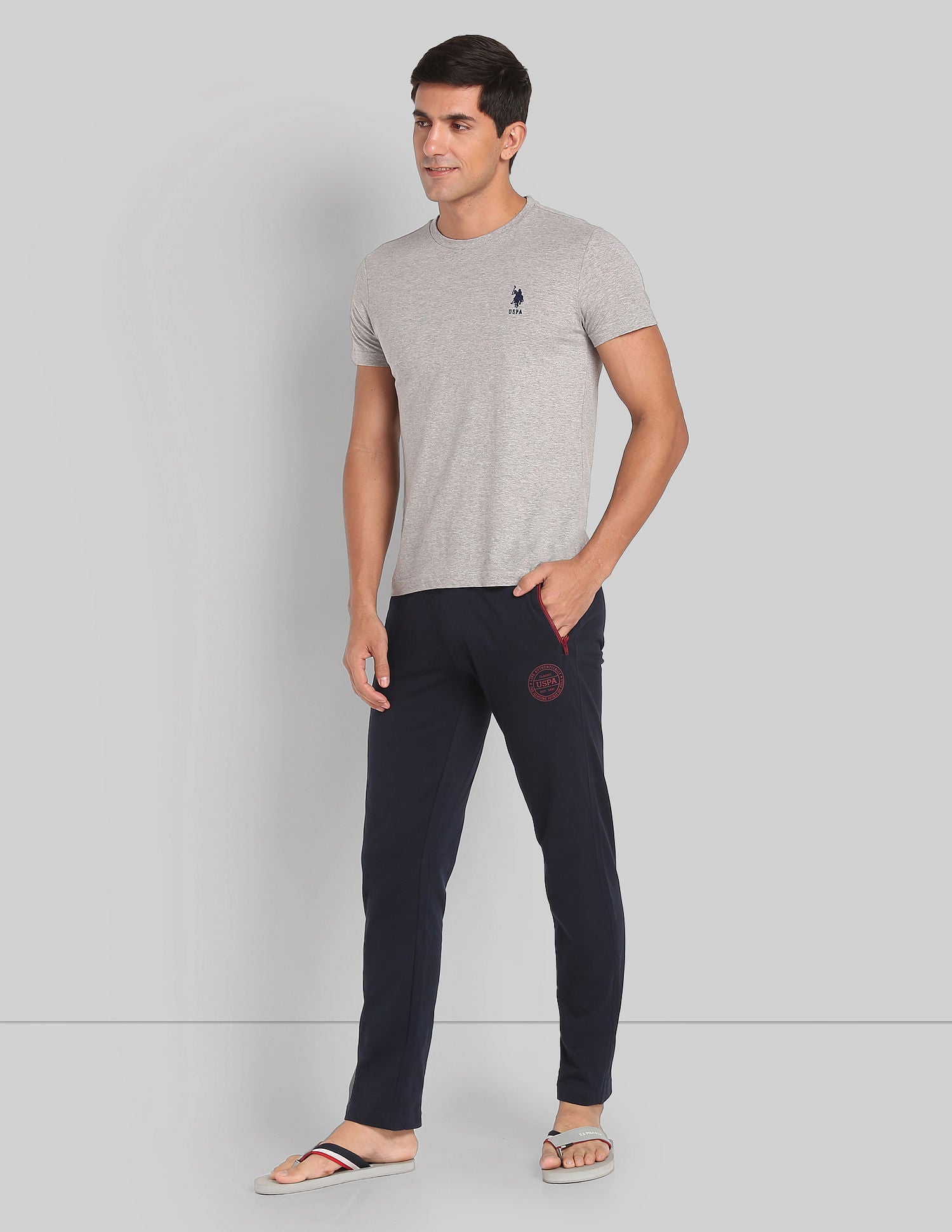 Logo Comfort Fit I671 Lounge Track Pants - Pack Of 1 Navy - U.S. POLO ASSN. | Large