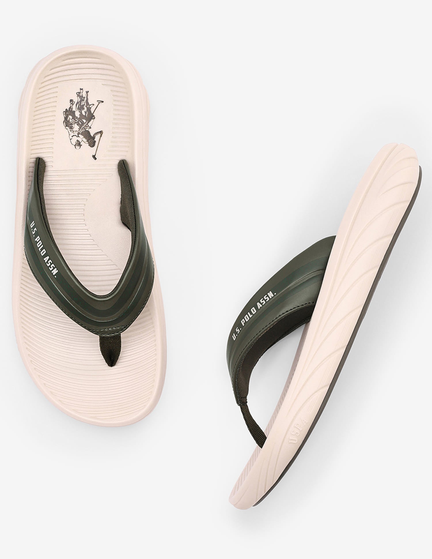 Broad Strap Celtic Flip Flops Olive - U.S. Polo Assn. India | Large