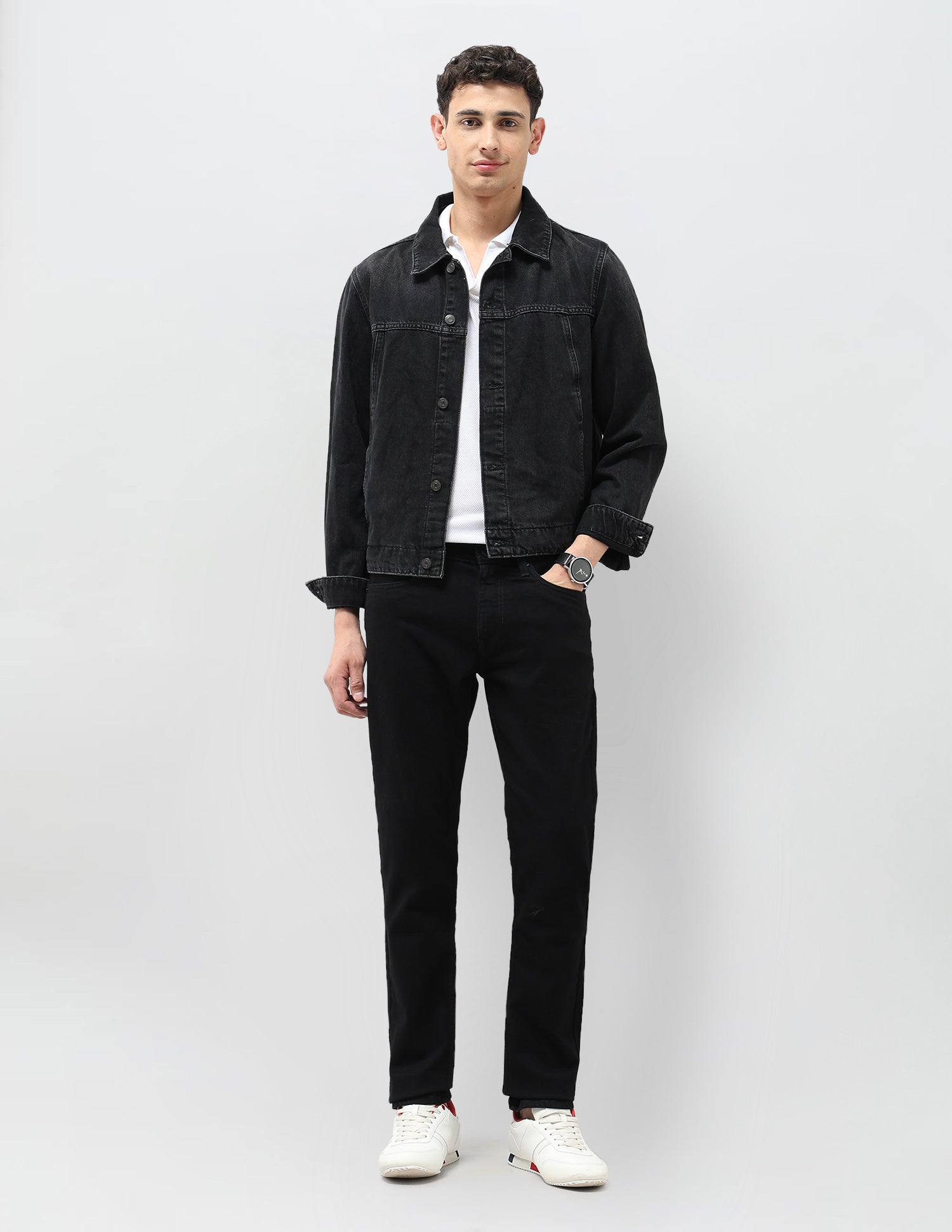 Brandon Slim Tapered Fit Mid Rise Jeans Black - U.S. POLO ASSN. | Large