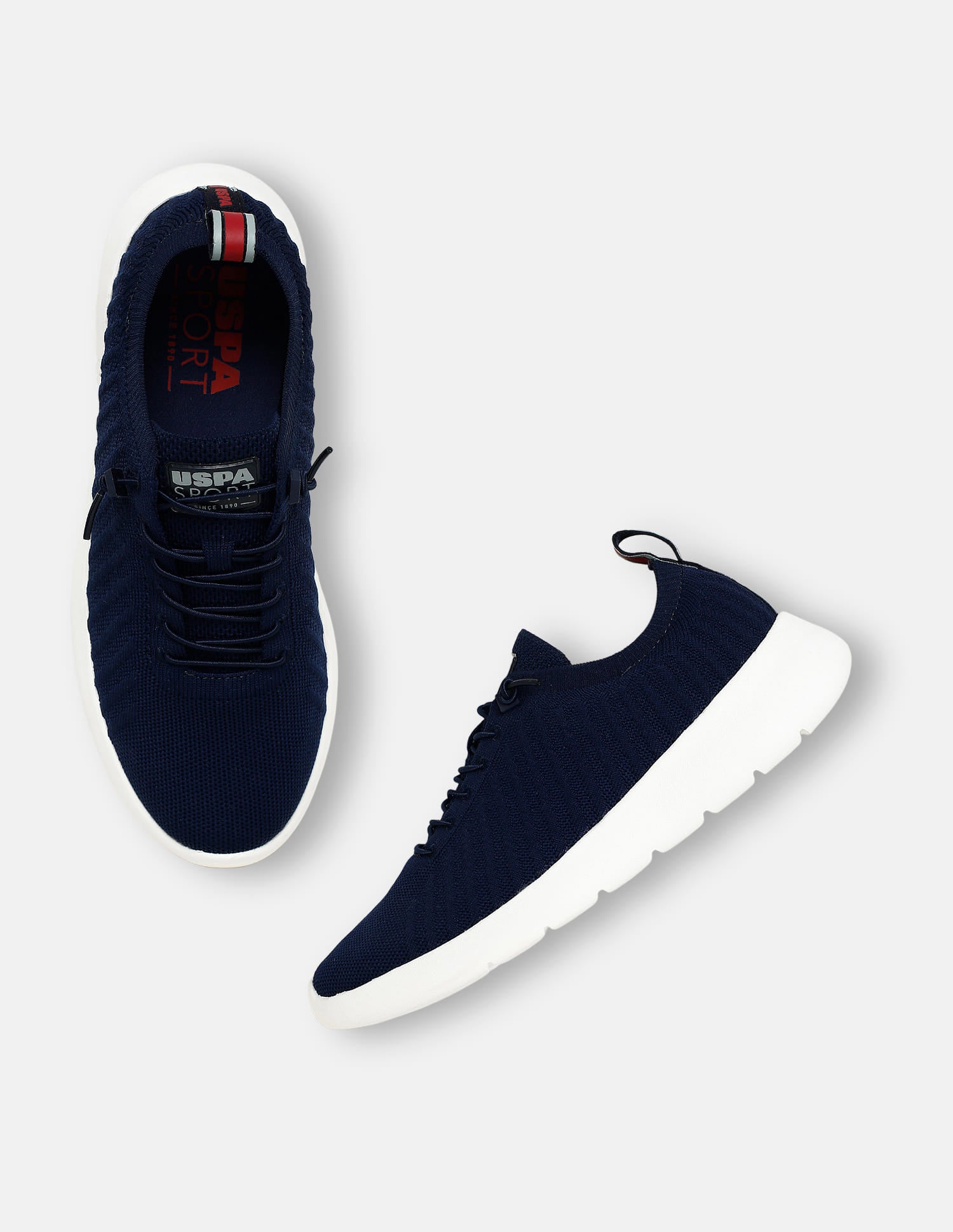 Men Solid Rocco Sports Sneakers Navy - U.S. Polo Assn. India | Large