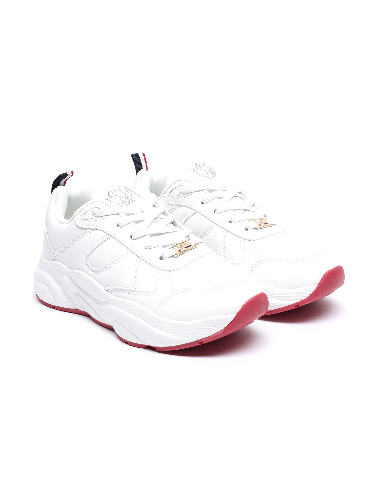 Women Sage 4.0 Lace Up Sneakers Off White - U.S. Polo Assn. India | Large