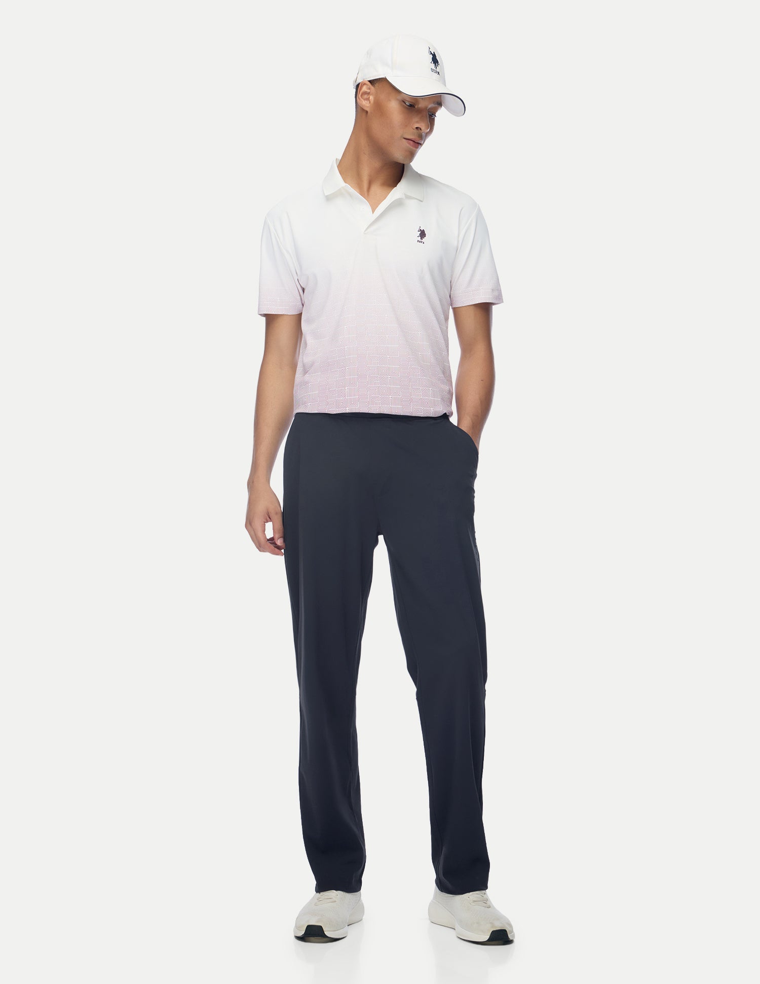 Mid Rise Regular Fit Active Track Pants Navy - U.S. Polo Assn. India | Large