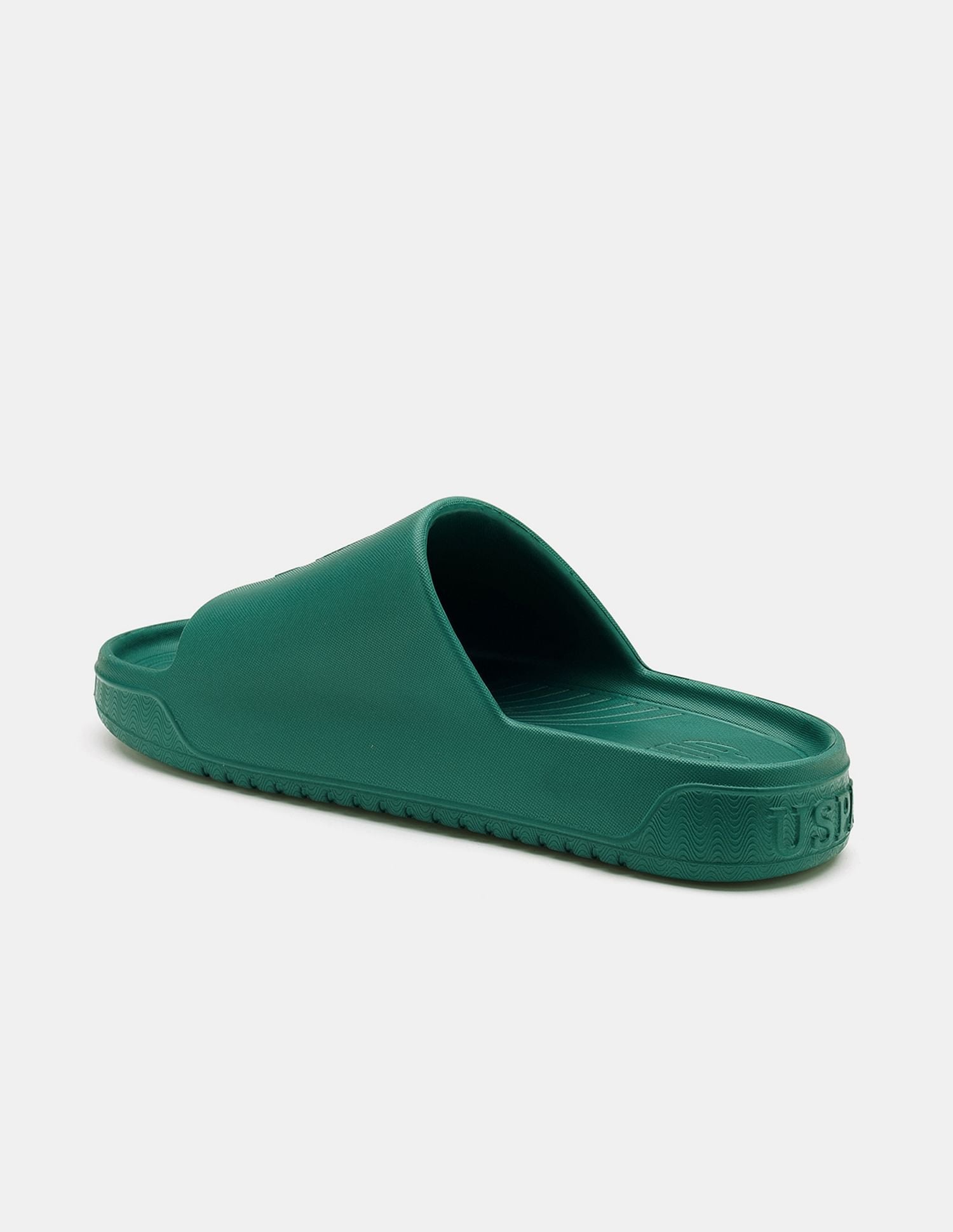 Men Palmer Open Toe Slippers Dark Green - U.S. POLO ASSN. | Large