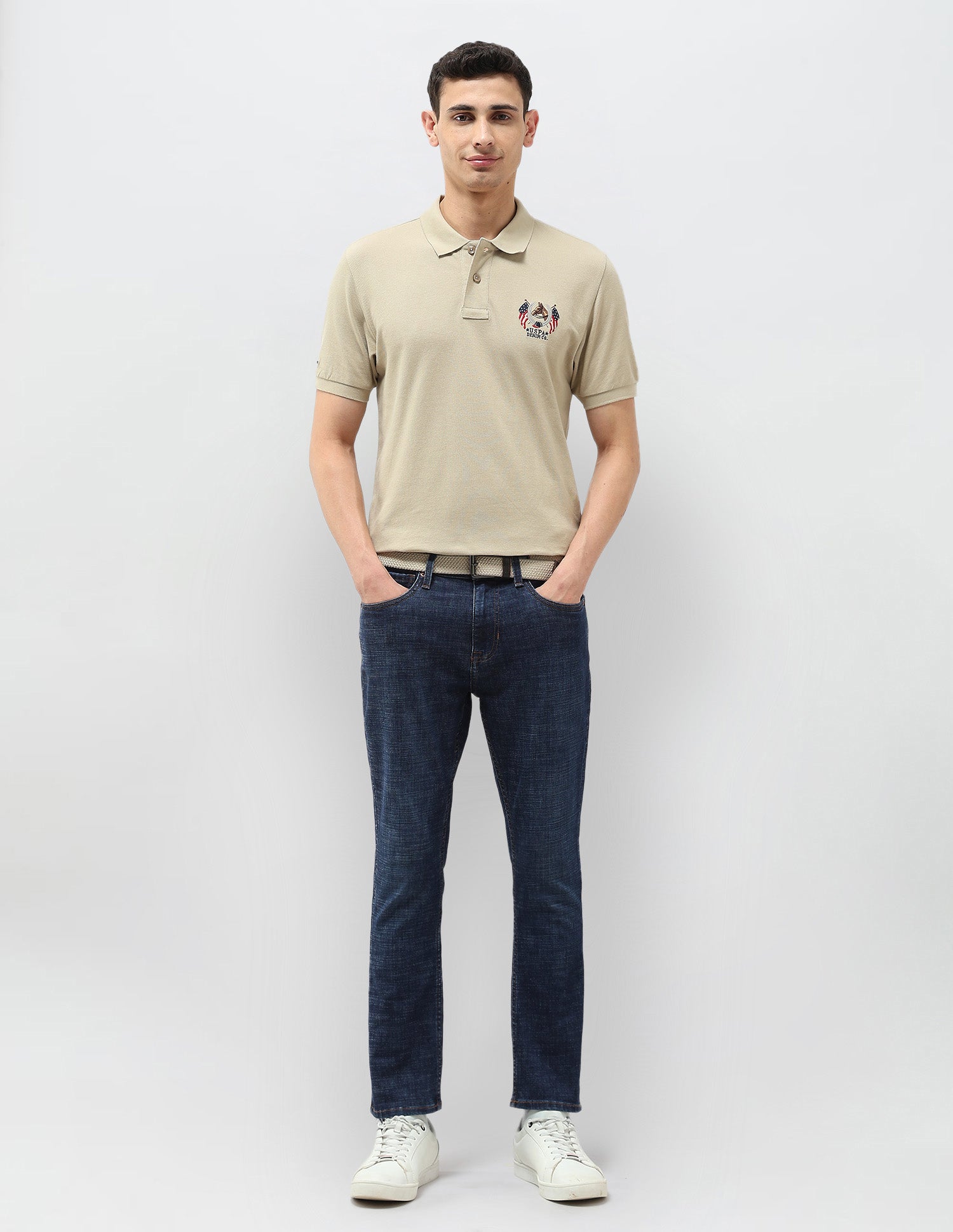 Henry Tapered Fit Blue Jeans Dark Blue - U.S. Polo Assn. India | Large