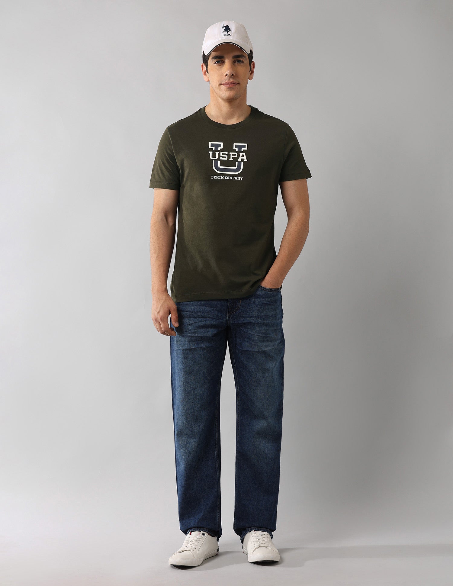 Muscle Fit Americana T-Shirt Olive - U.S. Polo Assn. India | Large