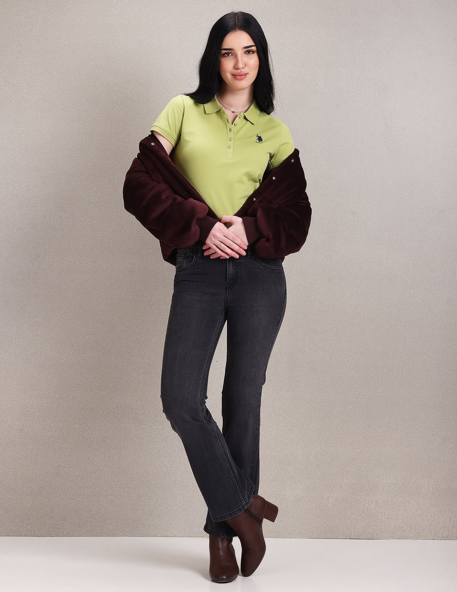 Mid Rise Bootcut Jeans Black - U.S. POLO ASSN. | Large