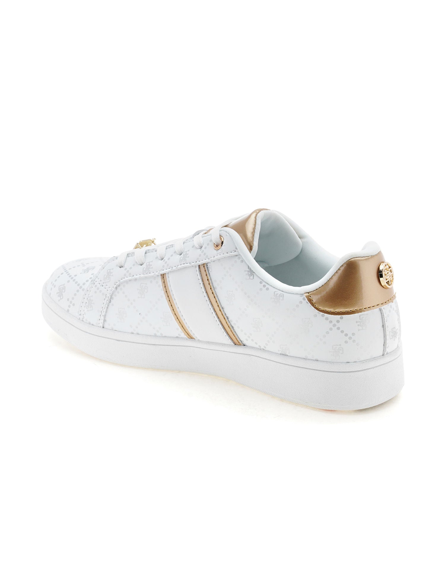 Women Monogram Harriet Sneakers White - U.S. POLO ASSN. | Large