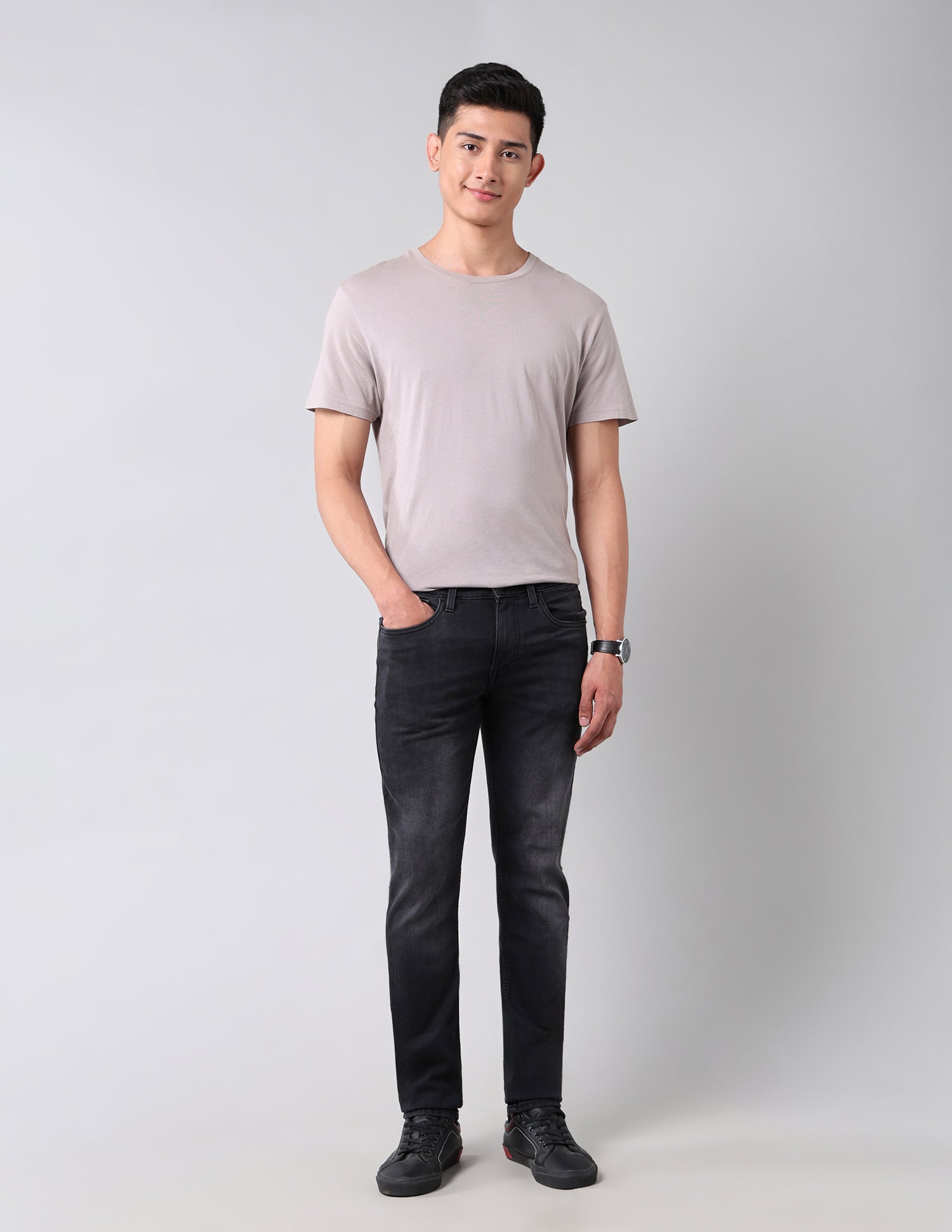 Brandon Slim Tapered Fit Black Jeans Black - U.S. Polo Assn. India | Large