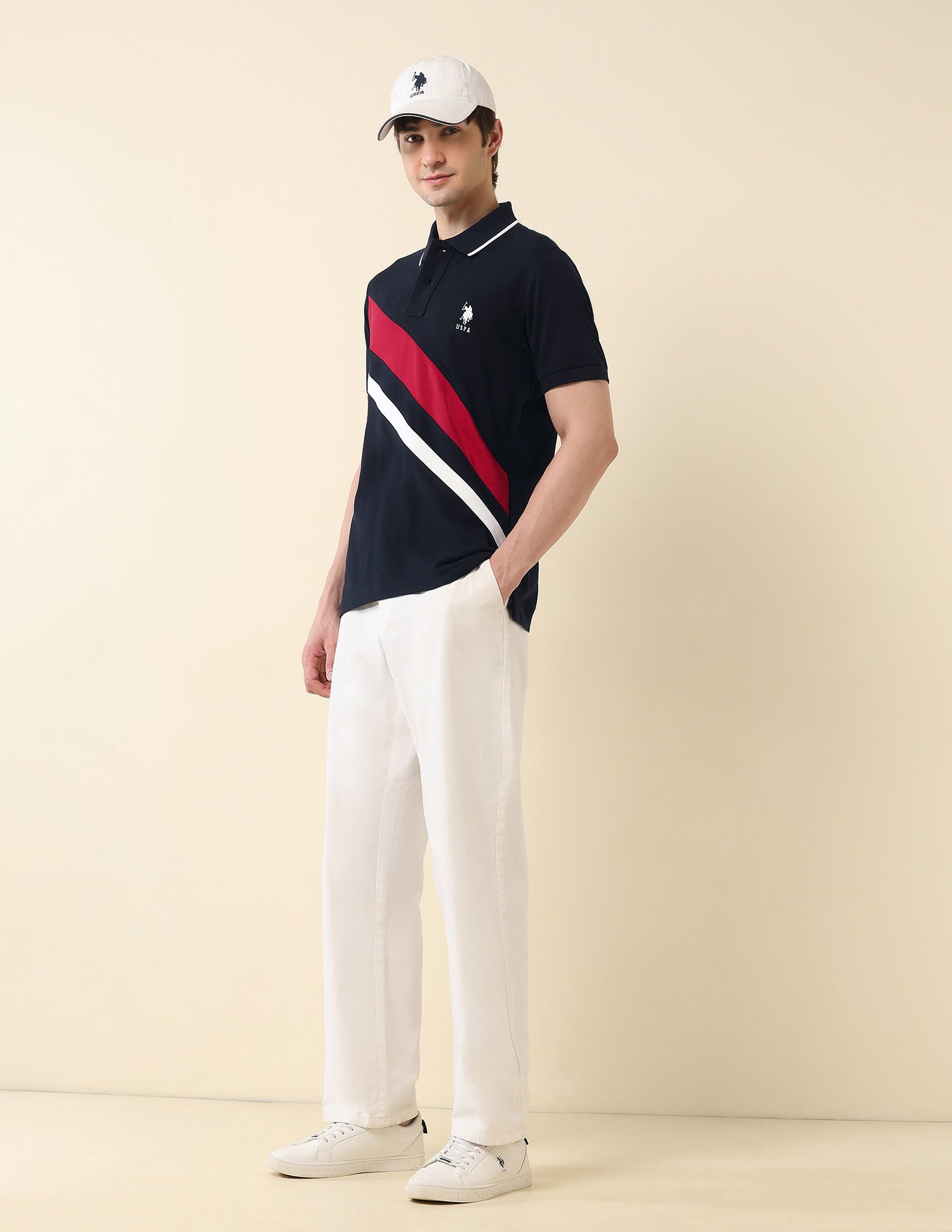 Colourblocked Classic Polo Shirt Navy - U.S. POLO ASSN. | Large