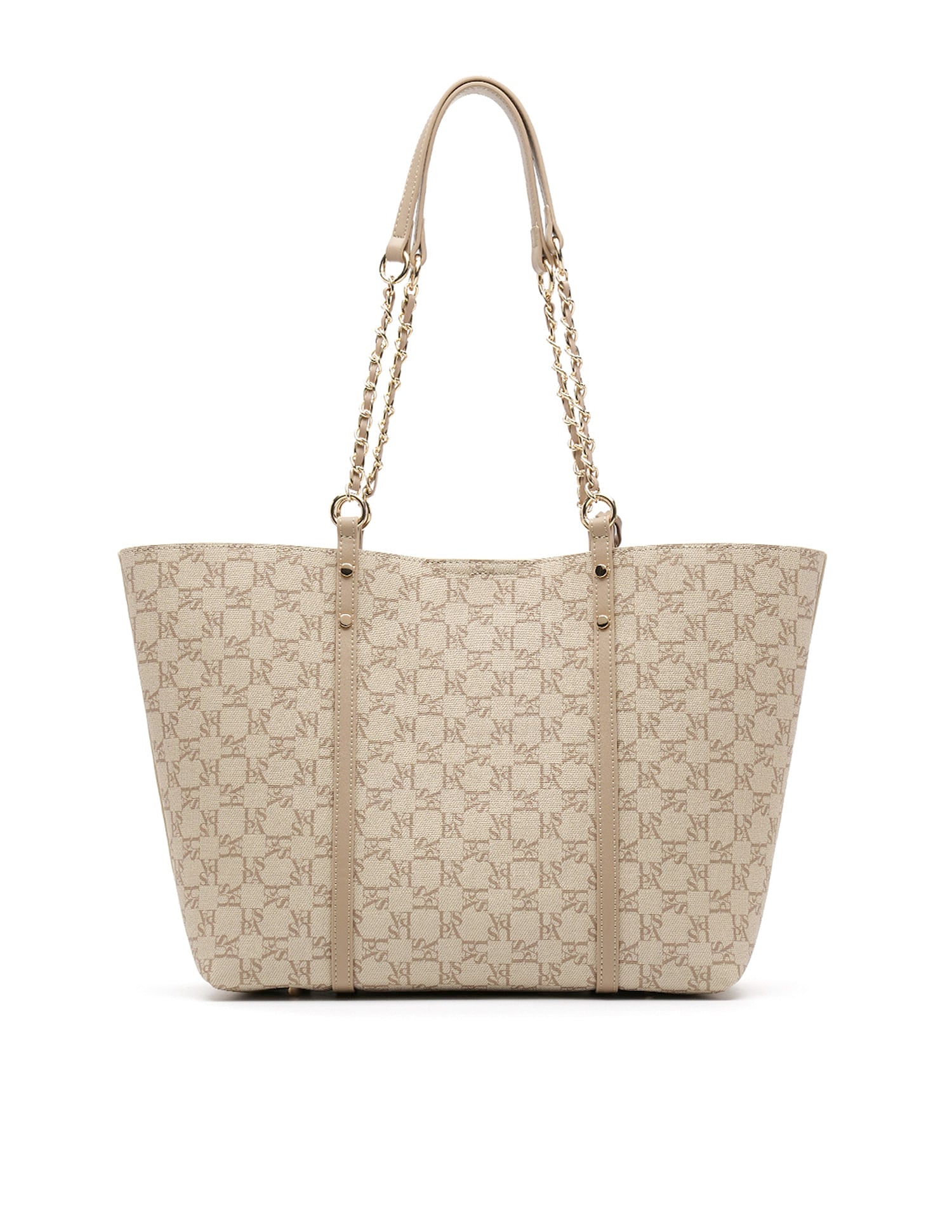 Kylie Monogram Tote Bag Beige - U.S. POLO ASSN. | Large