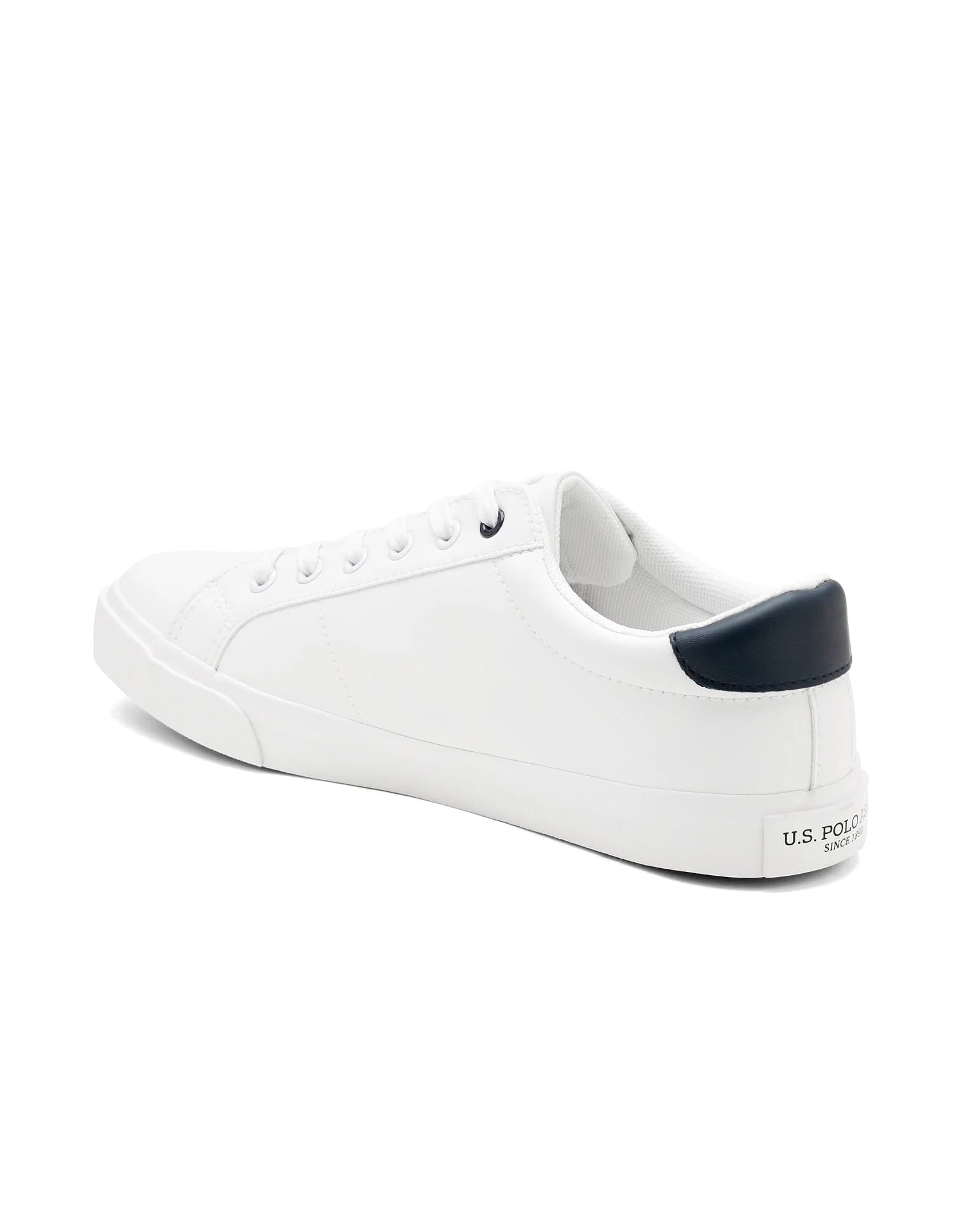 Men Round Toe Lace Up Gaiman 2.0 Sneakers Off White - U.S. Polo Assn. India | Large