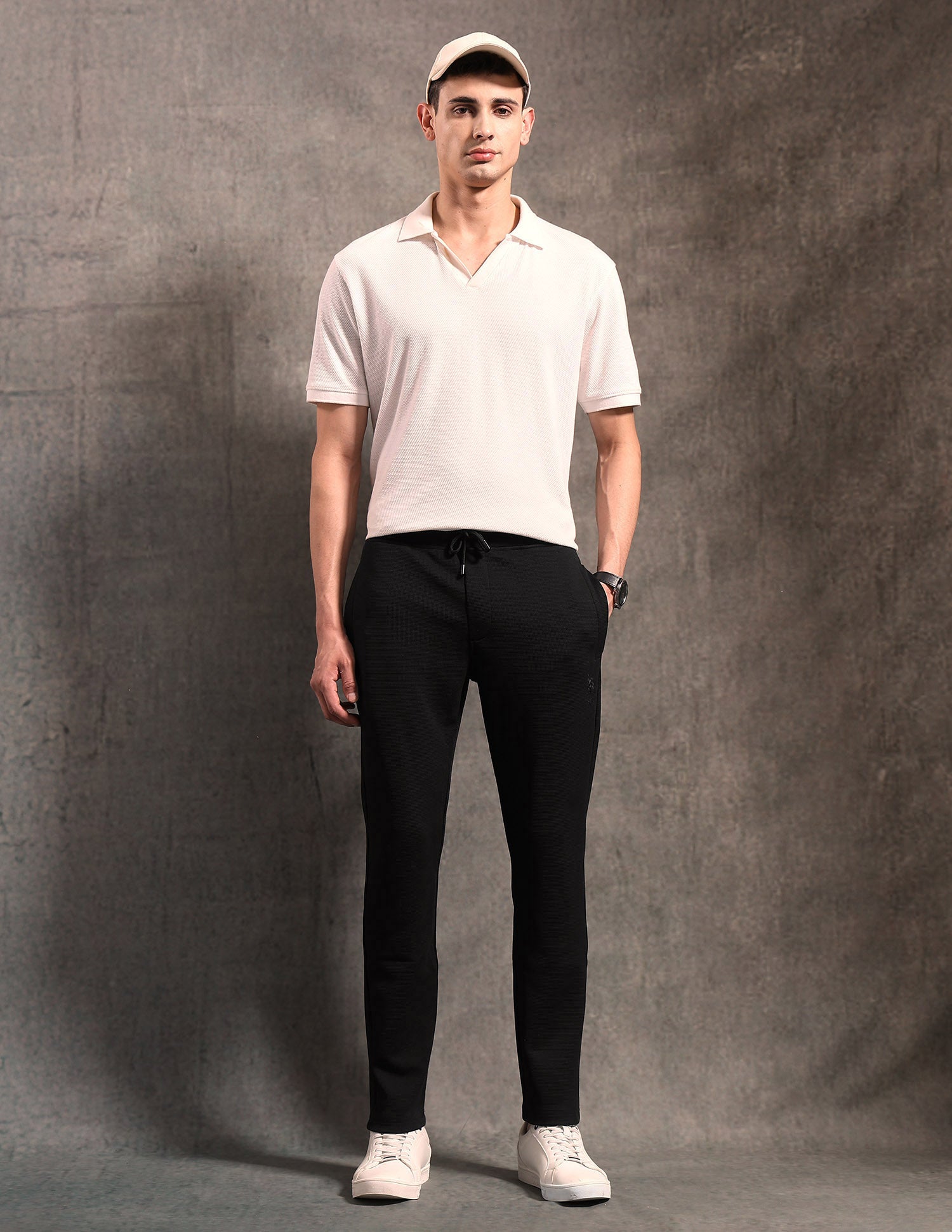 Textured Black & Gold Track Pants Black - U.S. POLO ASSN. | Large