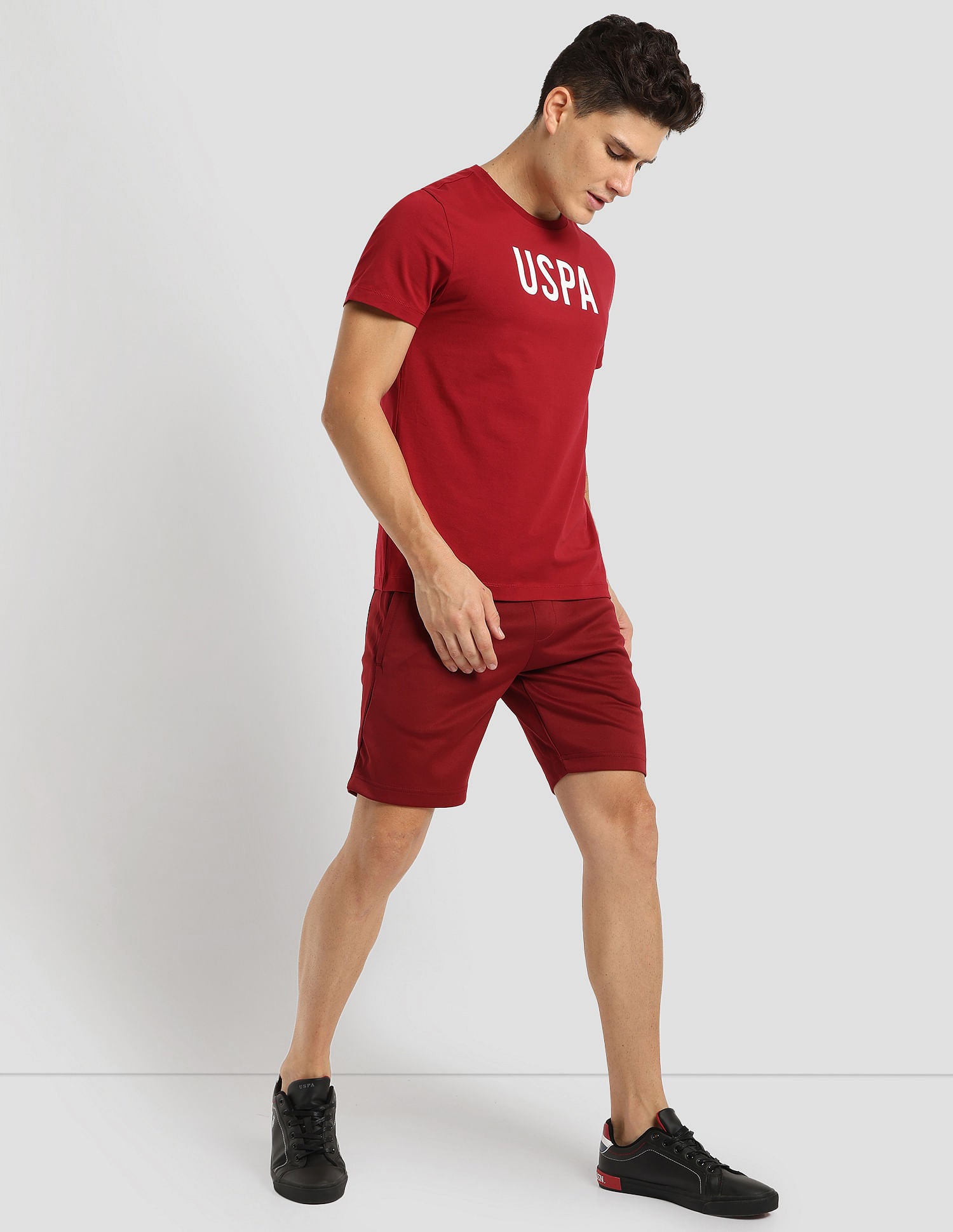 Durable Athletic T-Shirt Dark Red - U.S. POLO ASSN. | Large